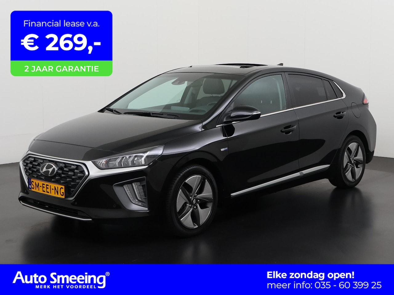 Hyundai IONIQ - 1.6 GDi Premium | Schuifdak | Leder | Camera | Mem Stoel | Zondag Open! - AutoWereld.nl