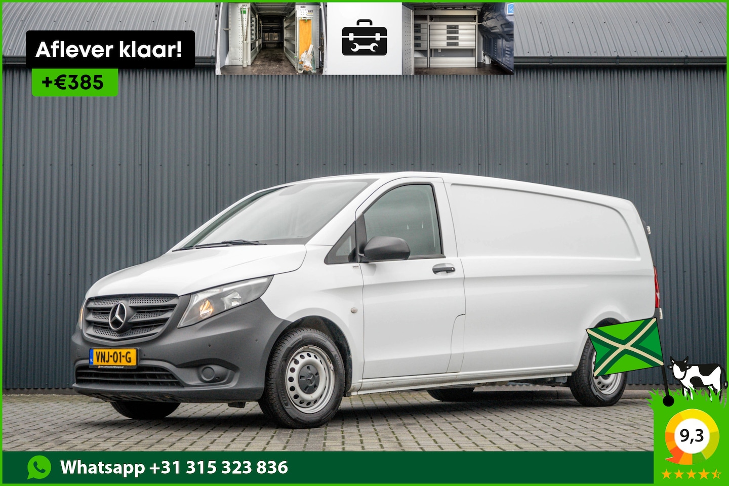 Mercedes-Benz Vito - 116 CDI L3H1 XL | 164 PK | Euro 6 | Cruise | Carplay | Airco | Inrichting | PDC - AutoWereld.nl