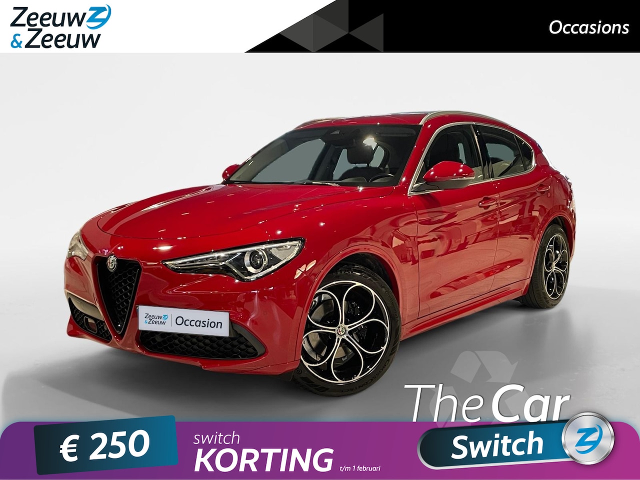 Alfa Romeo Stelvio - 2.0 T AWD Super 200PK AUTOMAAT | Rosso Alfa | Cruise control | Climate control | Afneembar - AutoWereld.nl