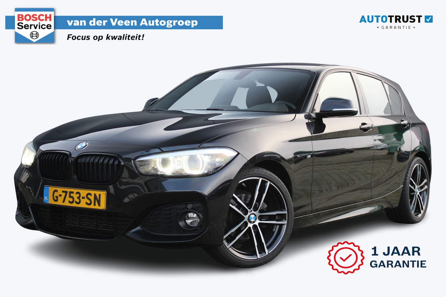 BMW 1-serie - 118i M Sport Shadow Automaat | Incl. 12 maanden garantie | LED | Cruise | Navigatie | Lede - AutoWereld.nl