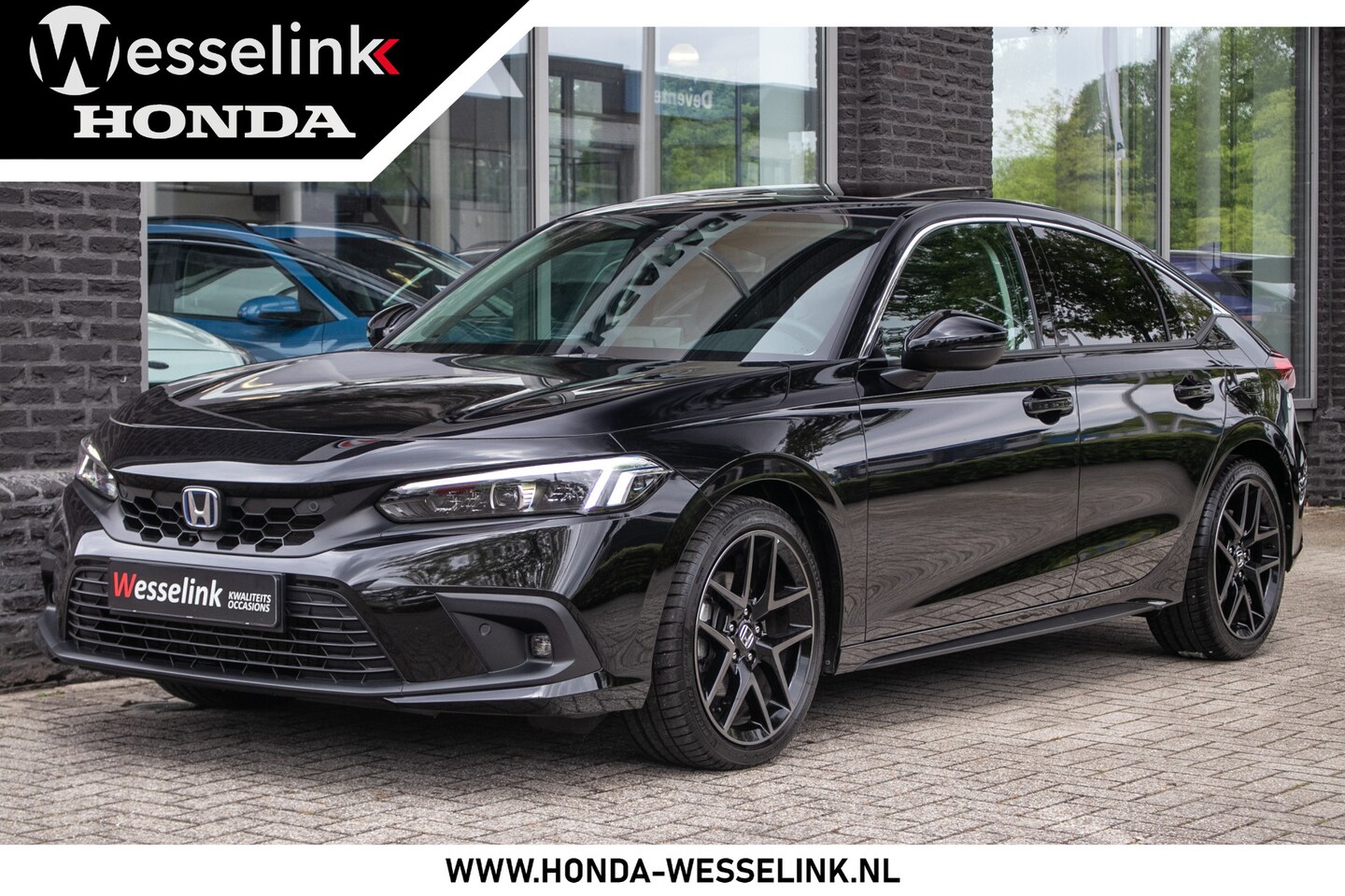 Honda Civic - 2.0 e:HEV Advance - All-in rijklrprs | Honda sensing | pano schuif - k. dak - AutoWereld.nl