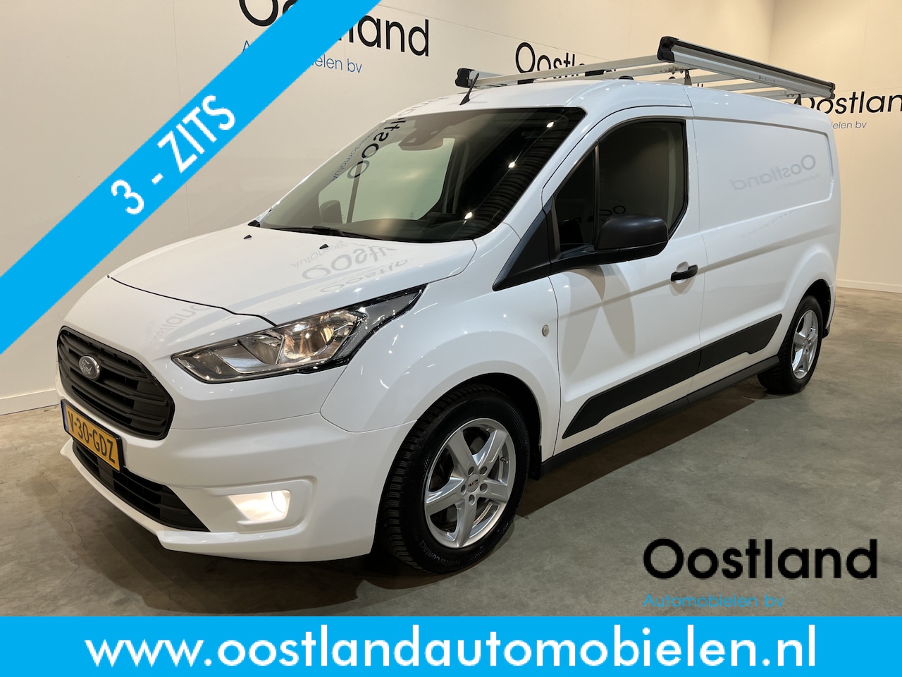 Ford Transit Connect - 1.5 EcoBlue L2 Trend / Euro 6 / Airco / CarPlay / Camera / Navigatie / 3-Zits / Imperiaal - AutoWereld.nl