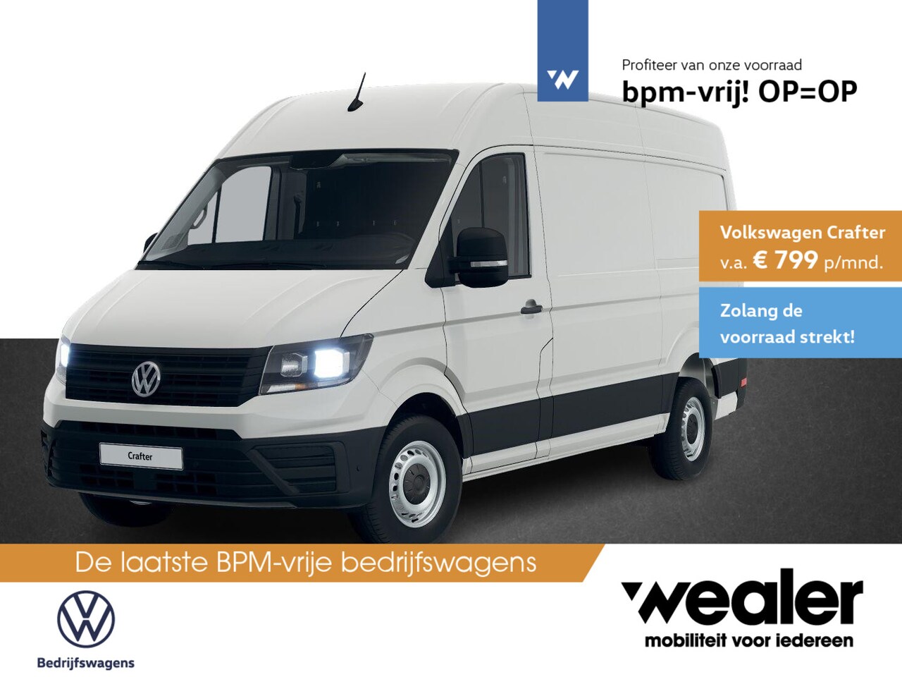 Volkswagen Crafter - Bedrijfswagens Trendline L3 2.0 TDI EU6 103 kW (140 pk) GVW 3.0T WB 3640 MM 6 versn. Hand - AutoWereld.nl