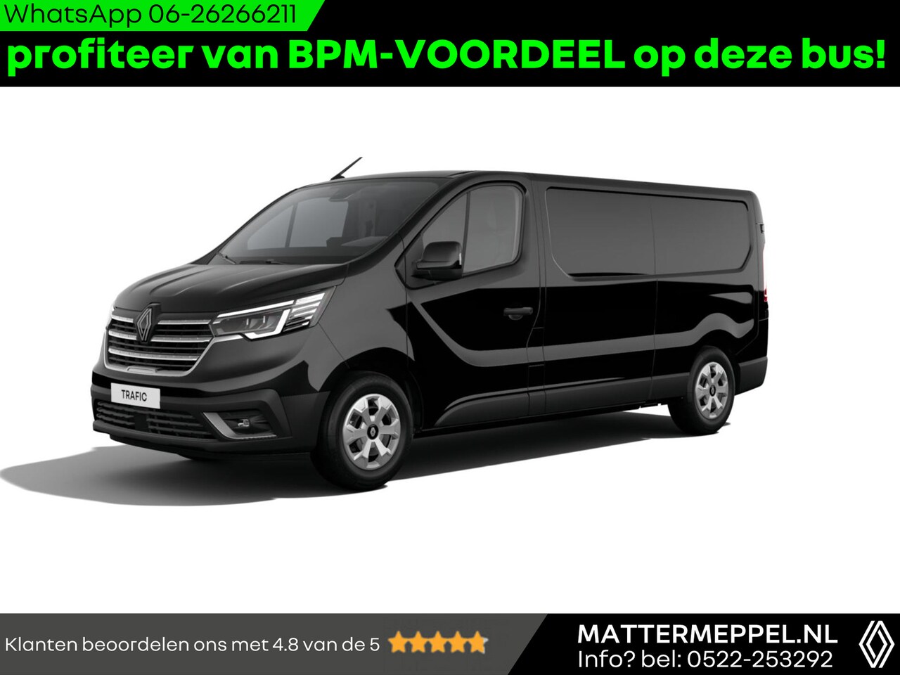 Renault Trafic - 2.0 Blue dCi 130 T30 L2H1 Advance | RIJKLAAR!! | Navigatie | All Seasons | Laadvloer | Tre - AutoWereld.nl