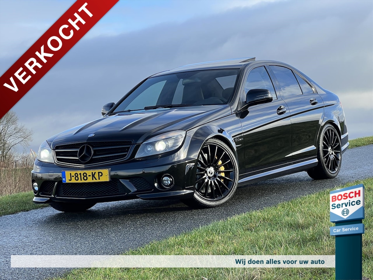 Mercedes-Benz C-klasse - C63 AMG 457PK / Schuif-kantel dak / Harman/Kardon / Unieke staat / Elektr stoelen / Camera - AutoWereld.nl