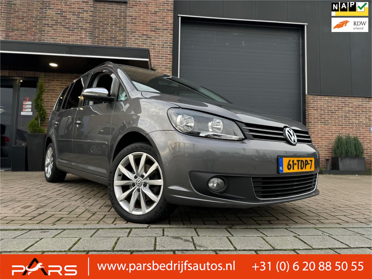 Volkswagen Touran - 1.4 TSI Comfortline Automaat DSG 140PK Hoog Instap Zeer Nette Airco Navi Elk.Ramen Cruise - AutoWereld.nl