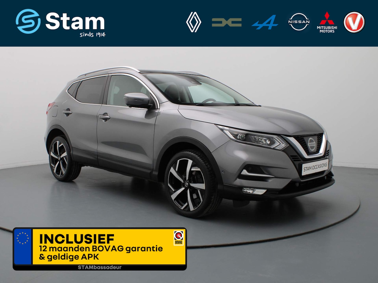 Nissan Qashqai - 116pk Tekna AUTOMAAT Panoramadak | Navig | Climate control - AutoWereld.nl