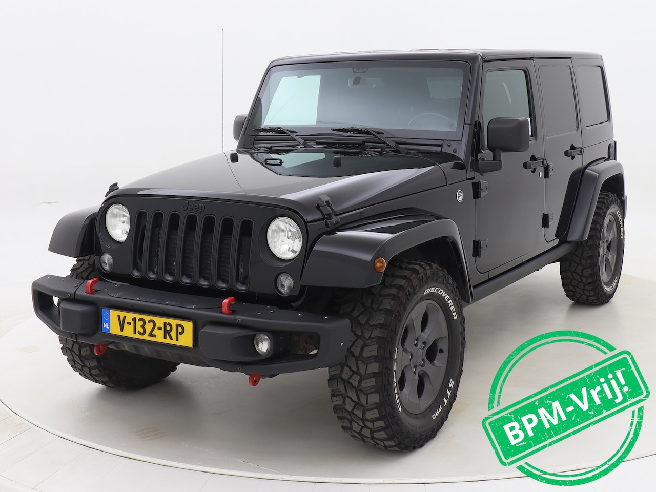 Jeep Wrangler - 2.8 CRD Night Eagle Grijs Kenteken Cruise Control Navigatie Airco Trekhaak 4X4 Alpine Audi - AutoWereld.nl