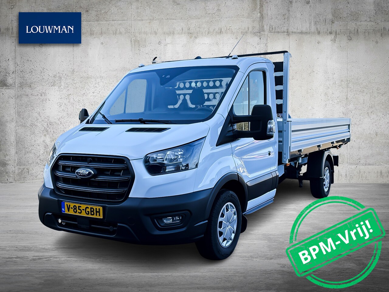 Ford Transit - 350 2.0 TDCI RWD Kipper Open Laadbak Cruise Control 3 Zijdige Kipper - AutoWereld.nl