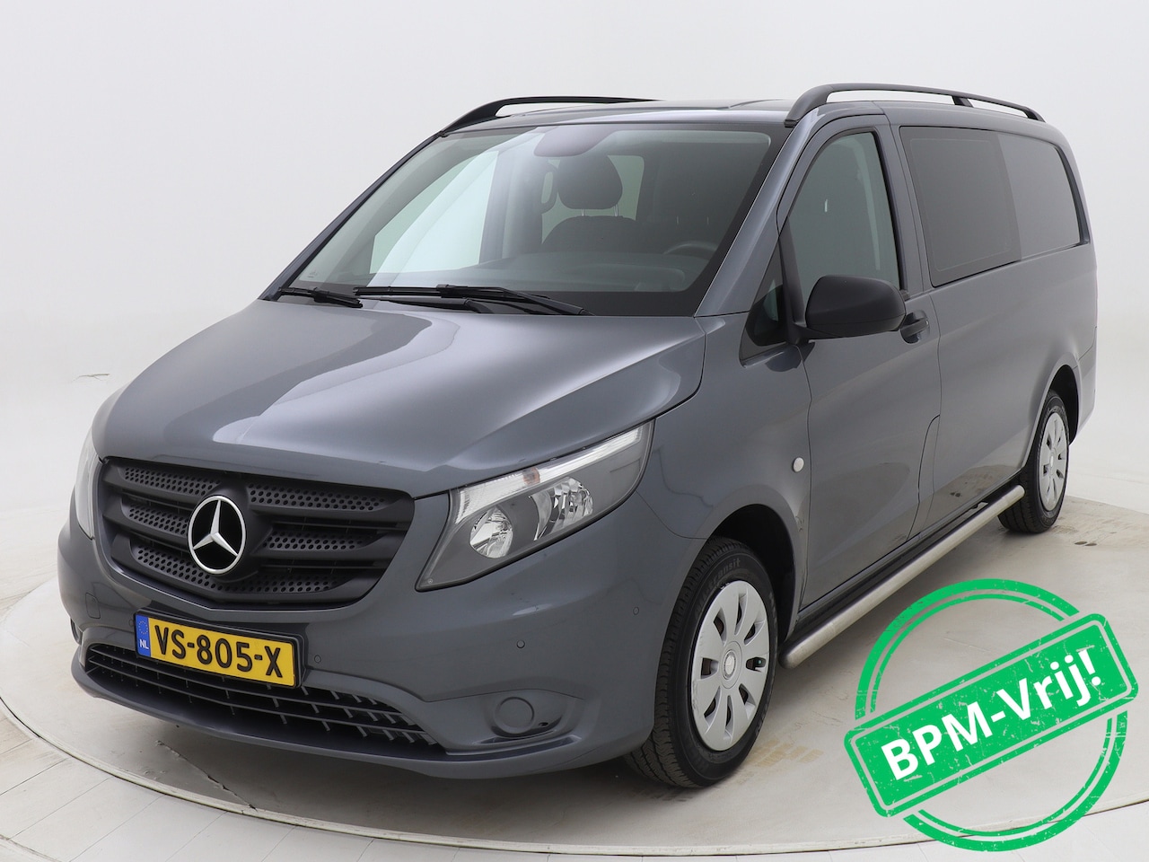 Mercedes-Benz Vito - 114 CDI Lang Dubbele Cabine Comfort Navigatie Trekhaak Achteruitrijcamera - AutoWereld.nl