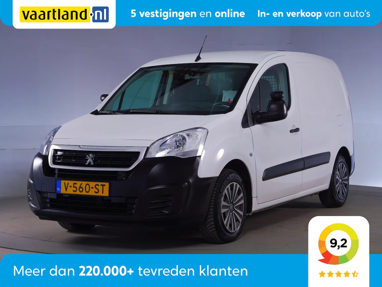 Peugeot Partner - 120 1.6 BlueHDi Premium 100Pk [ Nav Airco Parkeersensoren ] - AutoWereld.nl