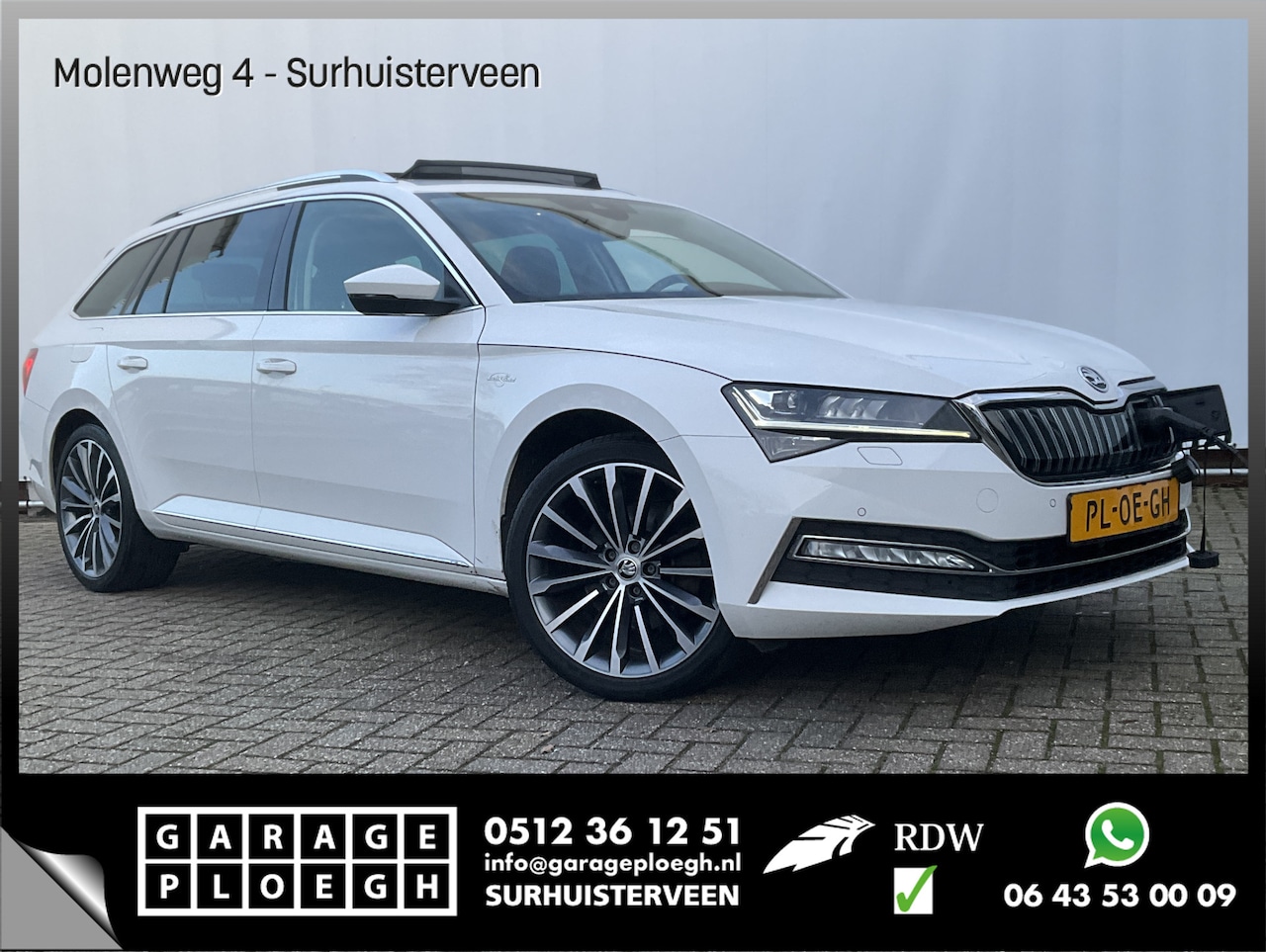 Skoda Superb Combi - 1.4 TSI iV L&K PHEV Vol Opties! Laurin&Klement Pano Standkachel Leer+Verw V+A Sportline Bu - AutoWereld.nl