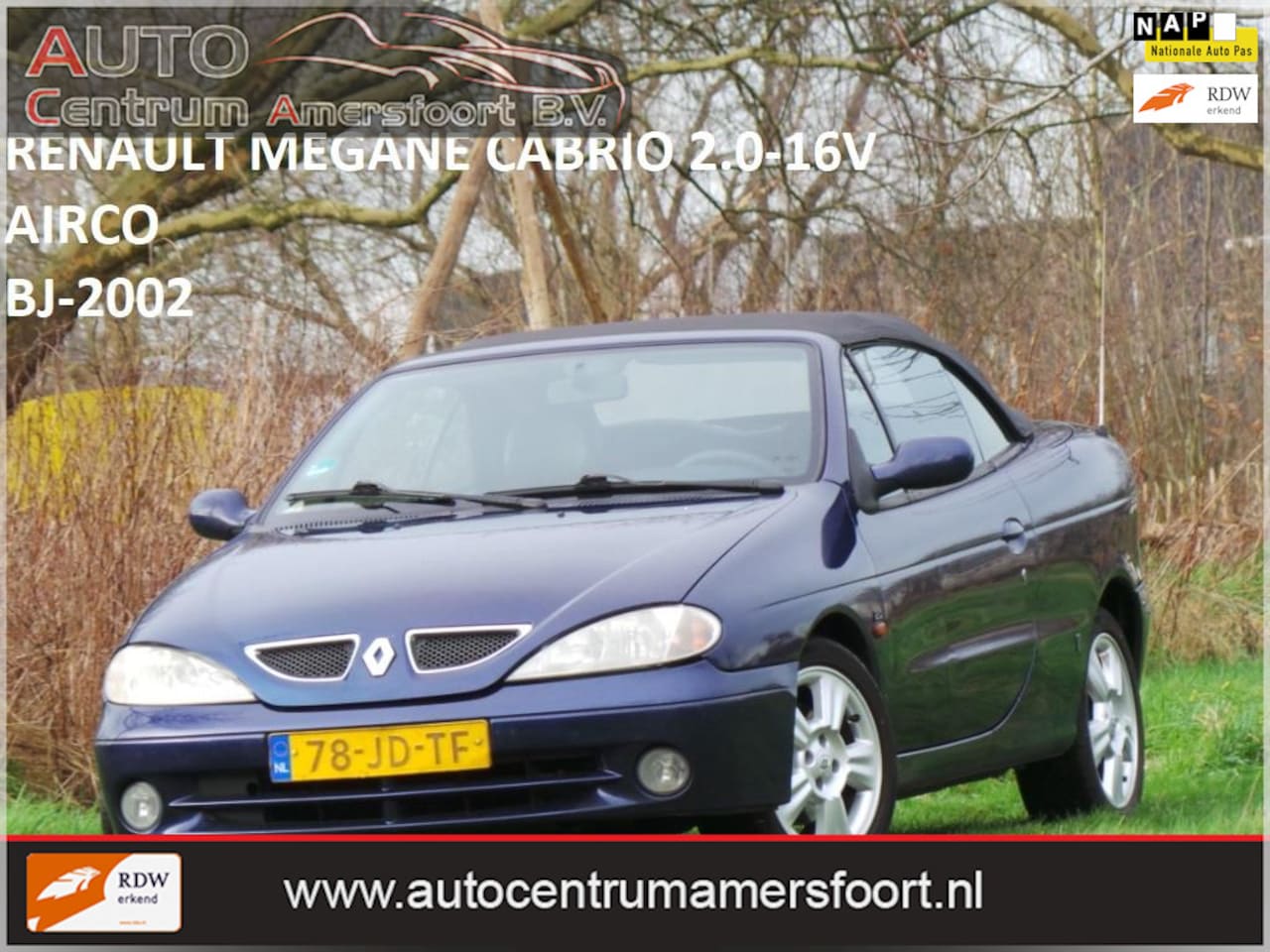 Renault Mégane Cabrio - 2.0-16V Dynamique 2.0-16V Dynamique ( INRUIL MOGELIJKI ) - AutoWereld.nl