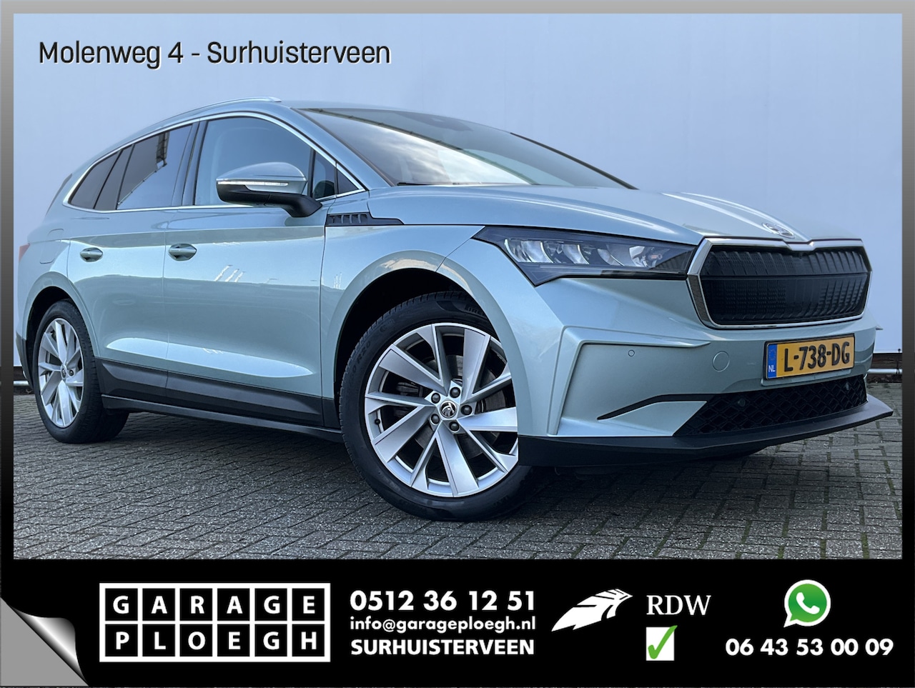 Skoda Enyaq iV - 60 Nav/Cam Trekhaak Stuurverw Adaptive-CC 20inch - AutoWereld.nl