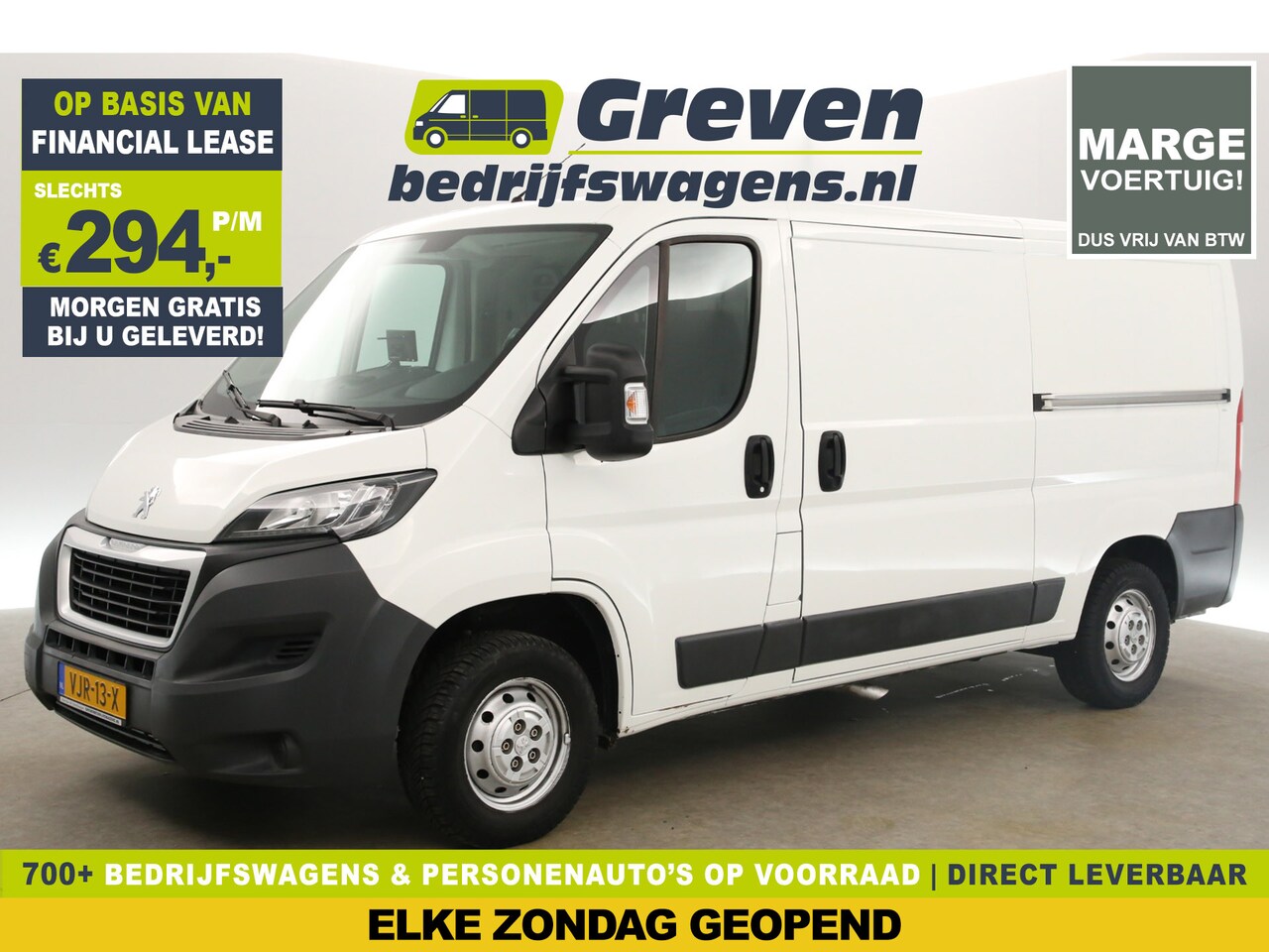 Peugeot Boxer - 330 2.2 HDI L2H1 | Marge |  Airco Cruise 3 Persoons 2xSchuifdeur Trekhaak Elektrpakket - AutoWereld.nl