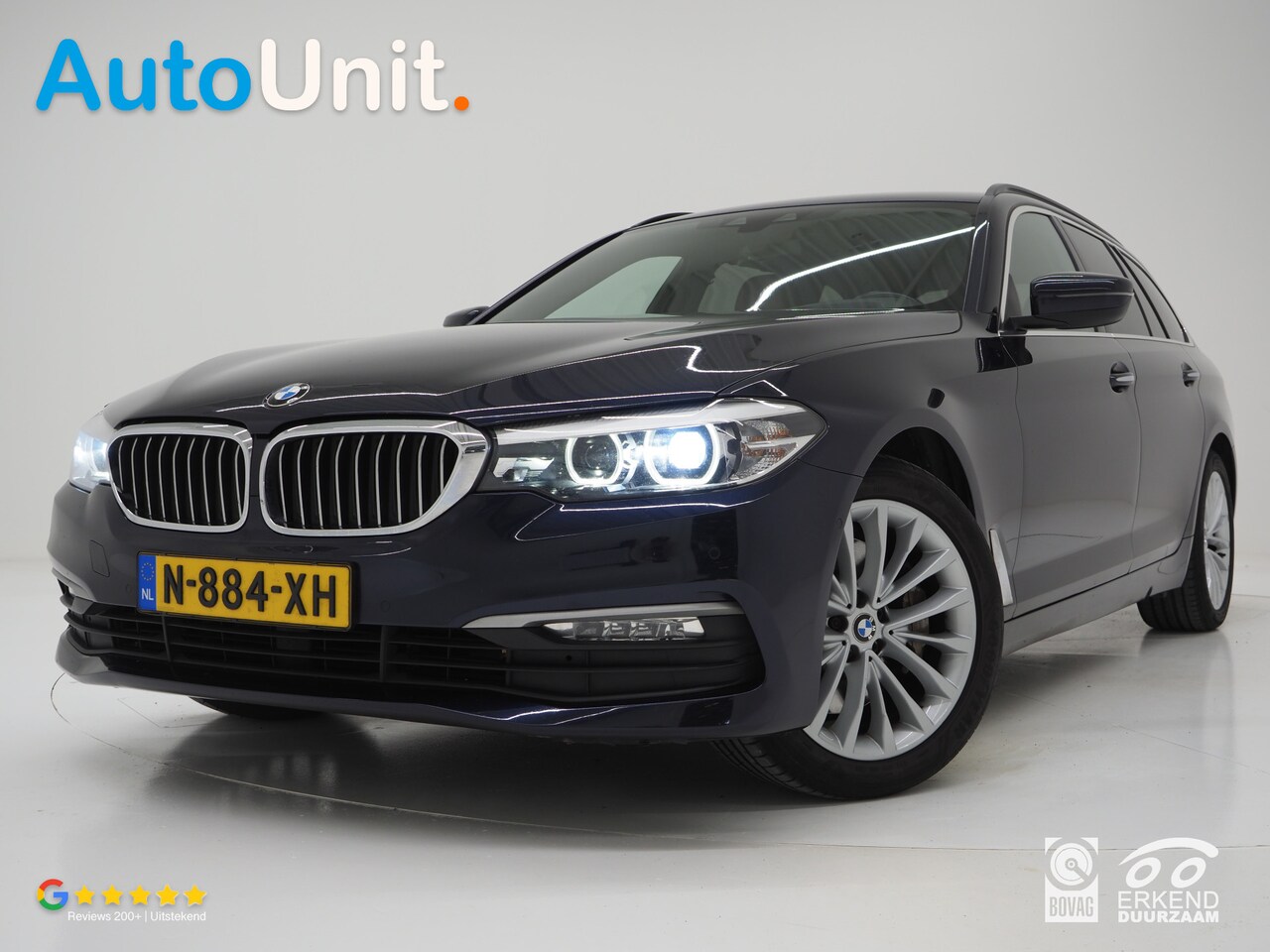 BMW 5-serie Touring - 530i High Executive | Head Up | Leder | Keyless | Camera | Trekhaak - AutoWereld.nl