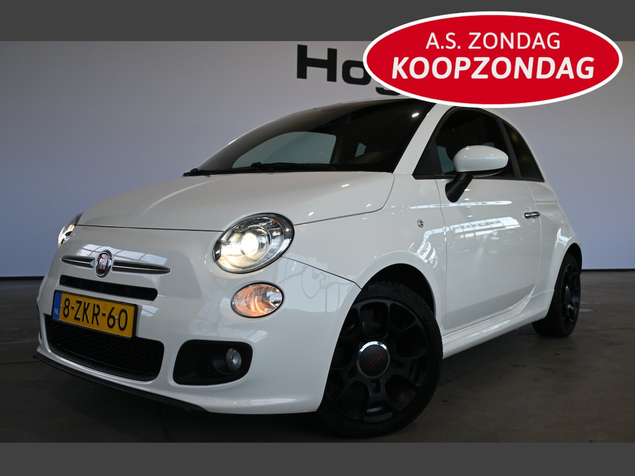 Fiat 500 - 0.9 TwinAir Turbo 500S Airco ECC Lederen Sportstoelen Licht metaal Inruil mogelijk - AutoWereld.nl