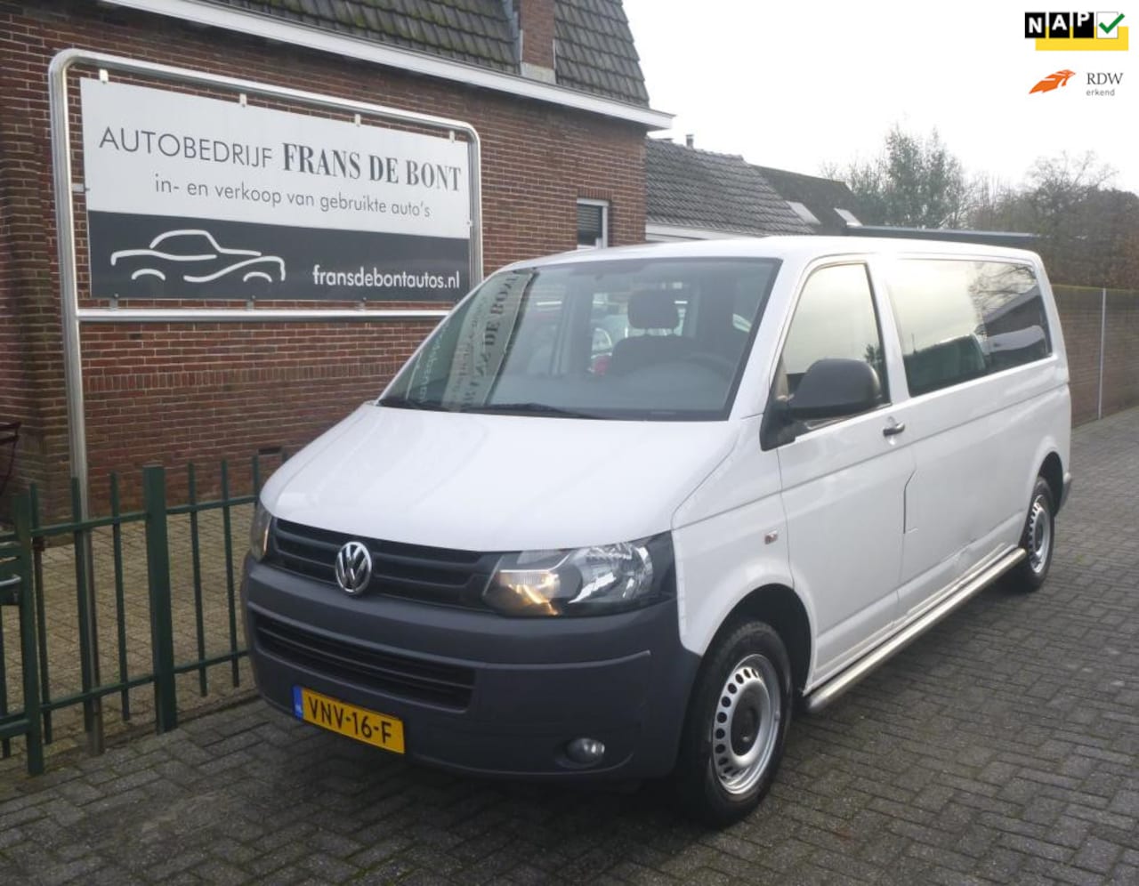 Volkswagen Transporter - 2.0 TDI L2H1 BM DC Highline AIRCO € 8250 EX BTW - AutoWereld.nl