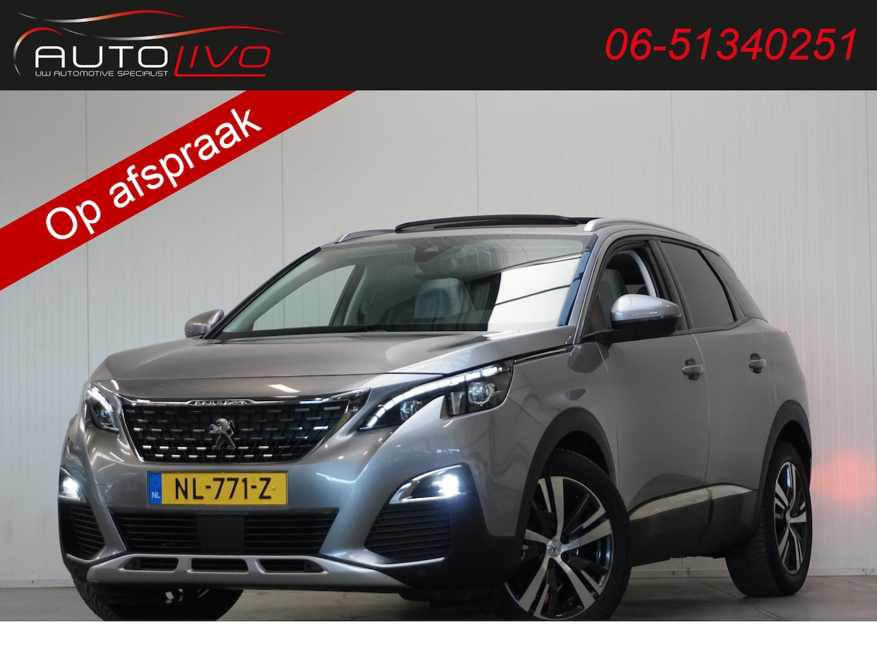 Peugeot 3008 - 1.2 PureTech Allure AUTOMAAT! PANO LED APPLE NAV CLIMA CAMERA etc. - AutoWereld.nl