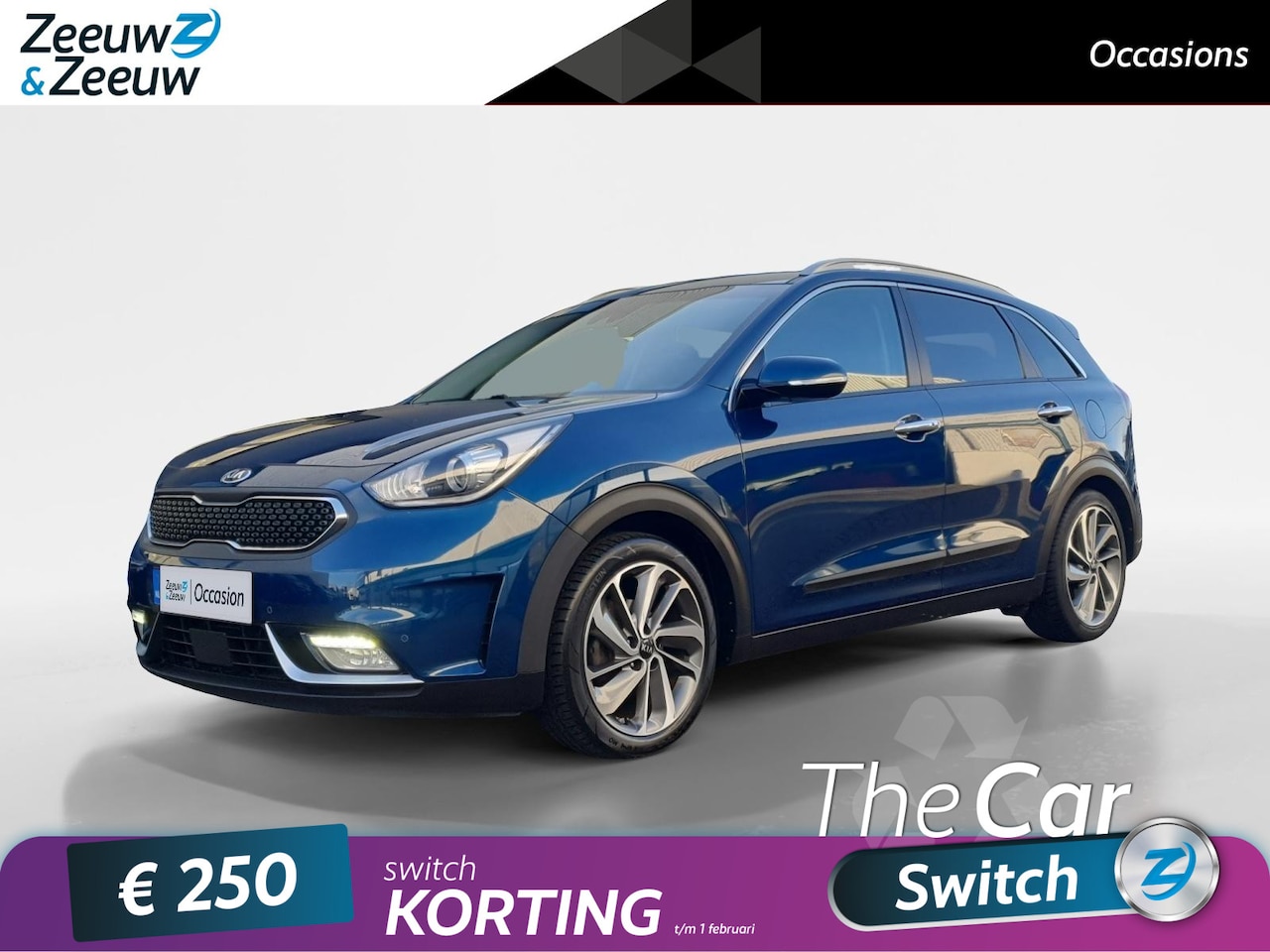 Kia Niro - 1.6 GDi Hybrid ExecutiveLine | Trekhaak | Stoel koeling en verwarming | Lederen bekleding - AutoWereld.nl