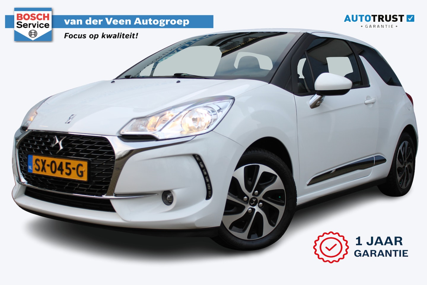 DS 3 - 1.2 PureTech Chic | Incl. 12 maanden garantie Navigatie | Parkeersensoren | Lichtmetalen v - AutoWereld.nl