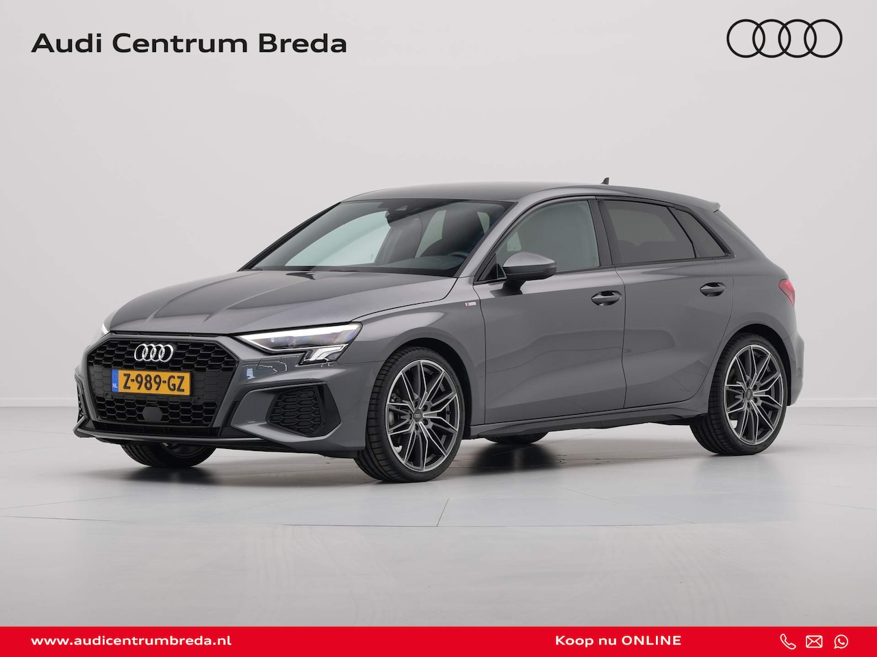 Audi A3 Sportback - 30 TFSI 110 pk S-Tronic S line edition Navi, PDC, 19 inch - AutoWereld.nl