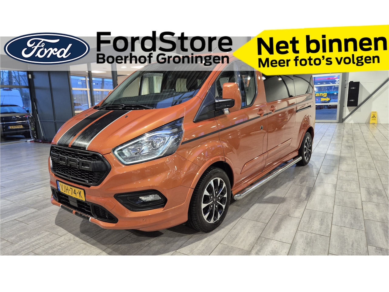 Ford Transit Custom - 320 2.0 TDCI L2H1 185PK Dubbel cabine Sport |adp. cruise control | Navi | Winter pakket| R - AutoWereld.nl