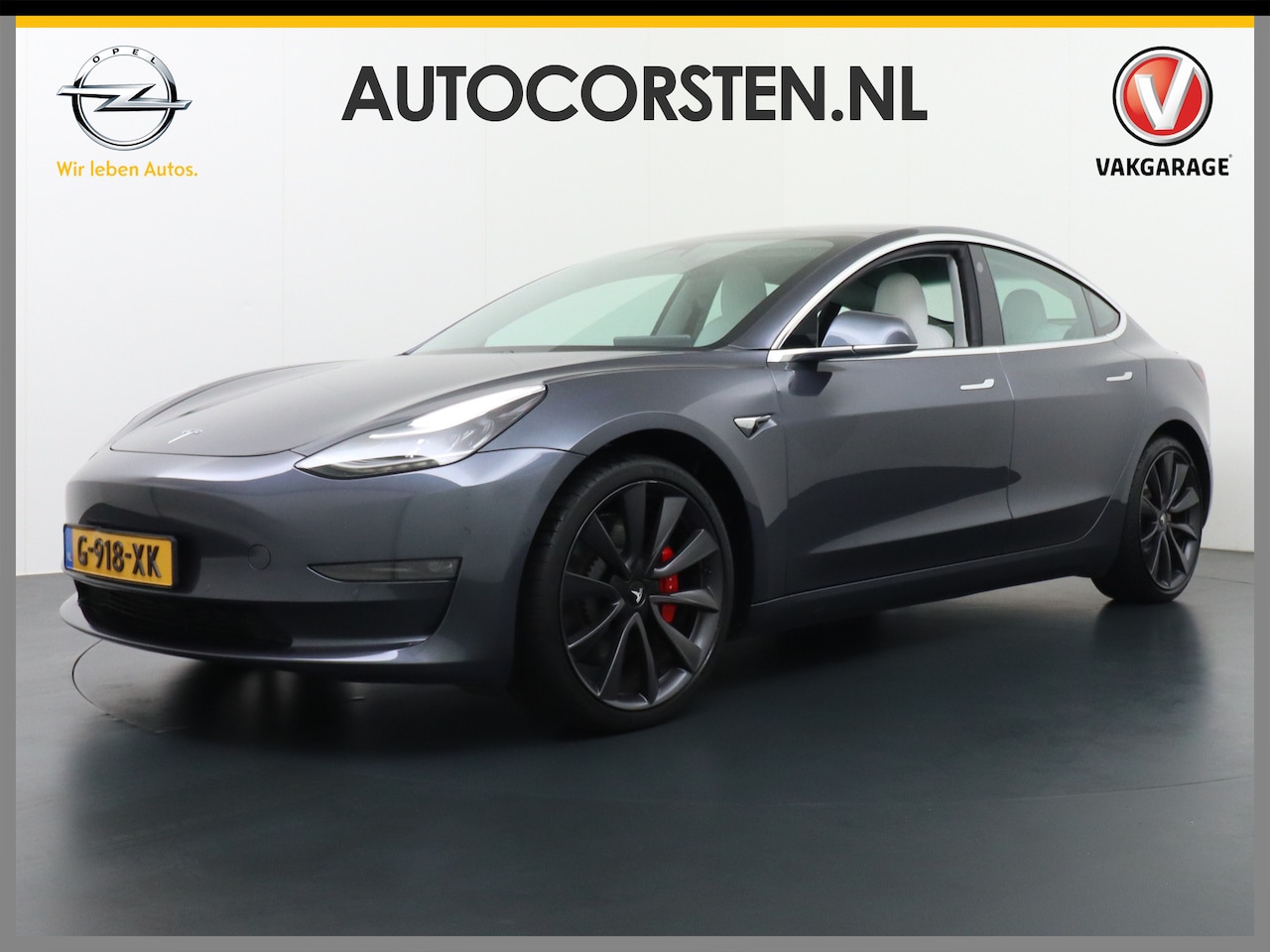 Tesla Model 3 - Performance AWD 513pk 0-100 3,4 sec. 20" FSD-vb. AutoPilot Carbon Spoiler Premium-HiFi Pan - AutoWereld.nl