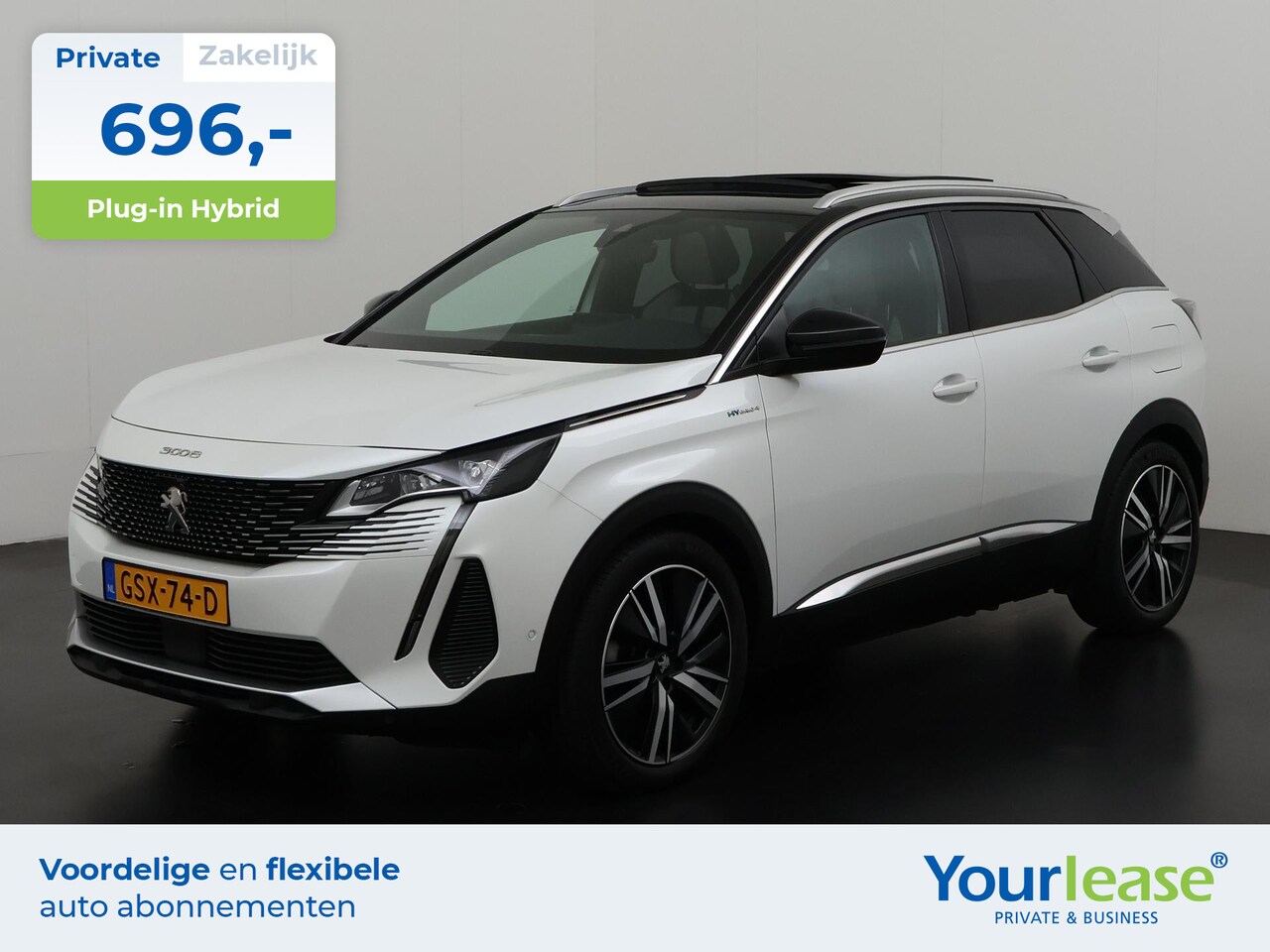 Peugeot 3008 - 1.6 HYbrid4 300 GT Pack Plug-in | All-in 696,- Private Lease | Zondag Open! - AutoWereld.nl