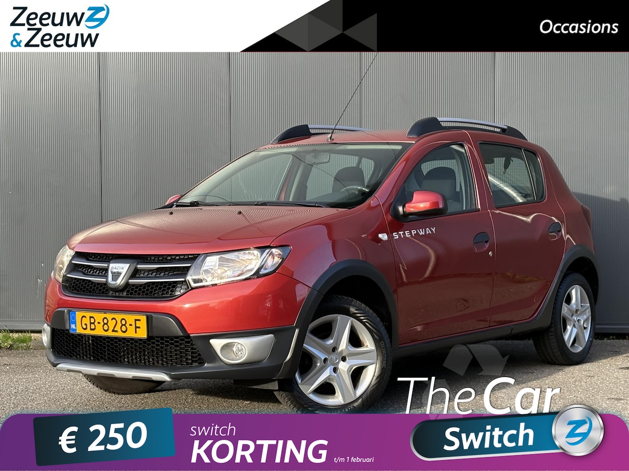 Dacia Sandero Stepway - 0.9 TCe Lauréate Navi | Airco | Cruise control | Metallic lak | Trekhaak | Bovag garantie - AutoWereld.nl