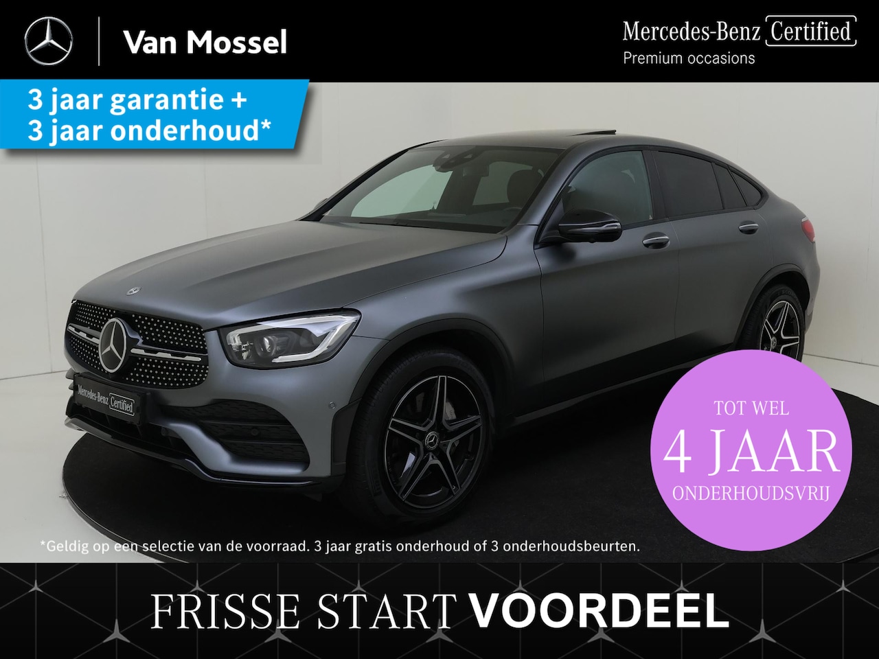 Mercedes-Benz GLC-klasse Coupé - 200 Premium Plus / AMG/ Night/ Schuifdak/ Burmester/ DISTRONIC - AutoWereld.nl