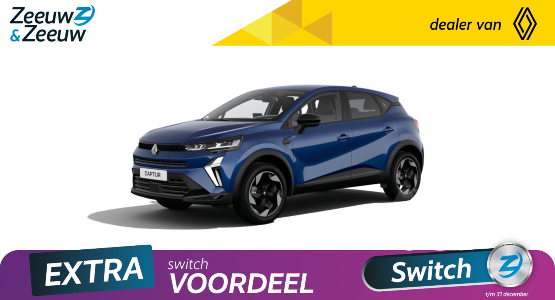 Renault Captur - 1.6 E-Tech Hybrid 145 techno | Nu leverbaar met €1500,- korting! | Bij Zeeuw & Zeeuw Renau - AutoWereld.nl