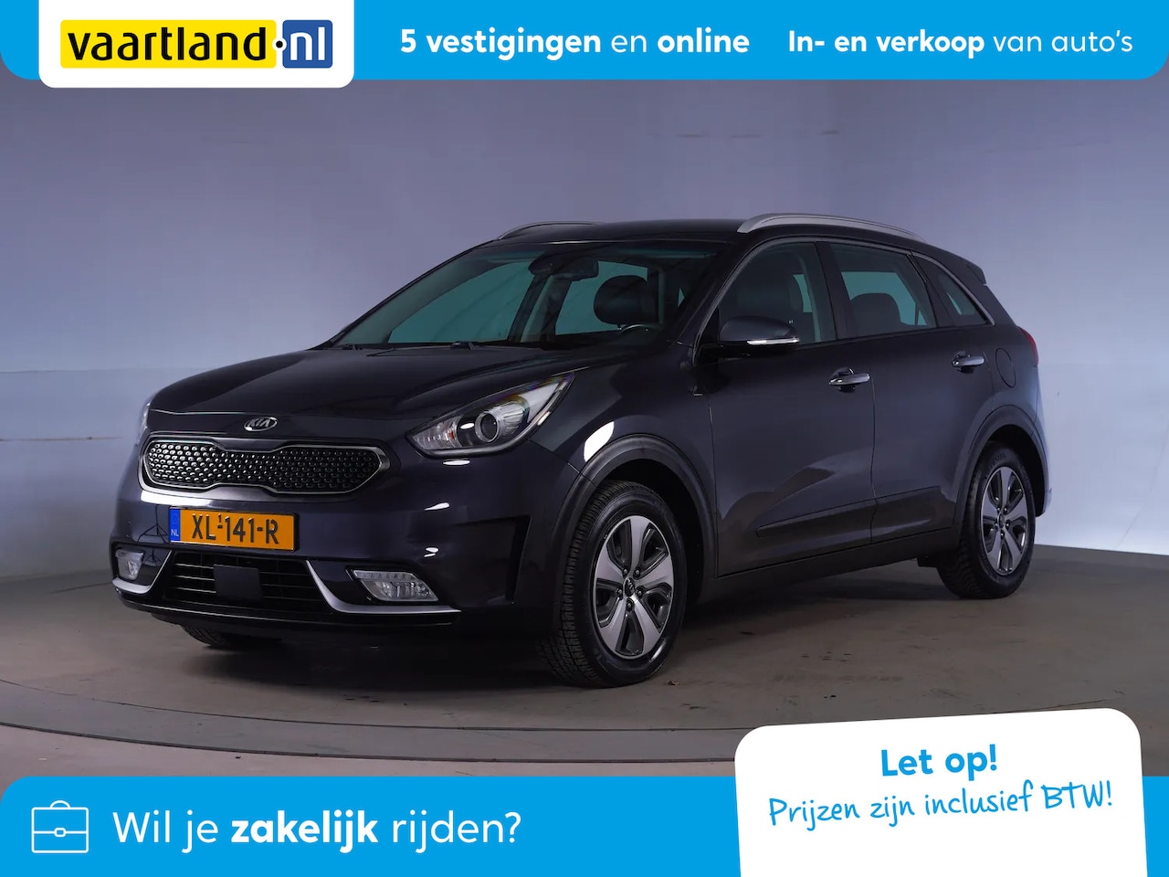 Kia Niro - 1.6 GDi Hybrid DynamicLine [ Adapt. Cruise Control Carplay Camera } - AutoWereld.nl