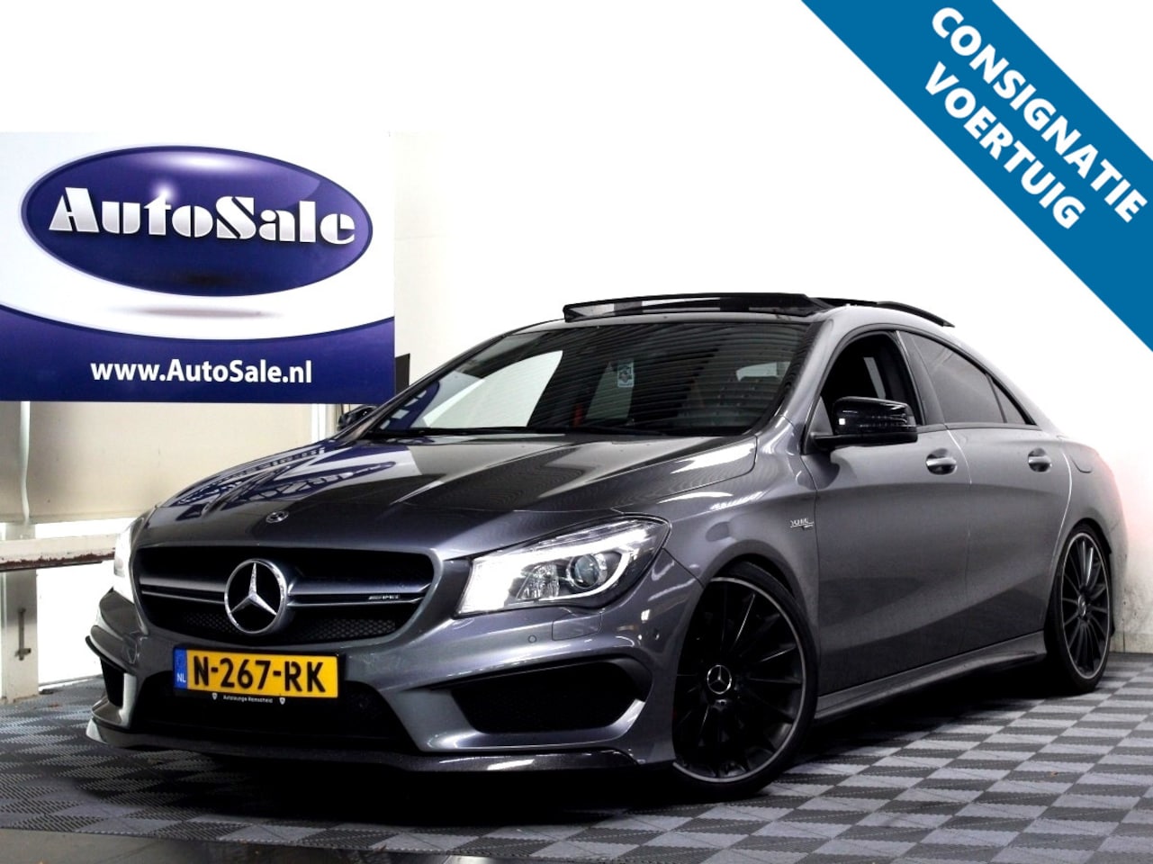 Mercedes-Benz CLA-Klasse - AMG 45 4MATIC H/K PANO MEMORY CAMERA LEDER '15 - AutoWereld.nl