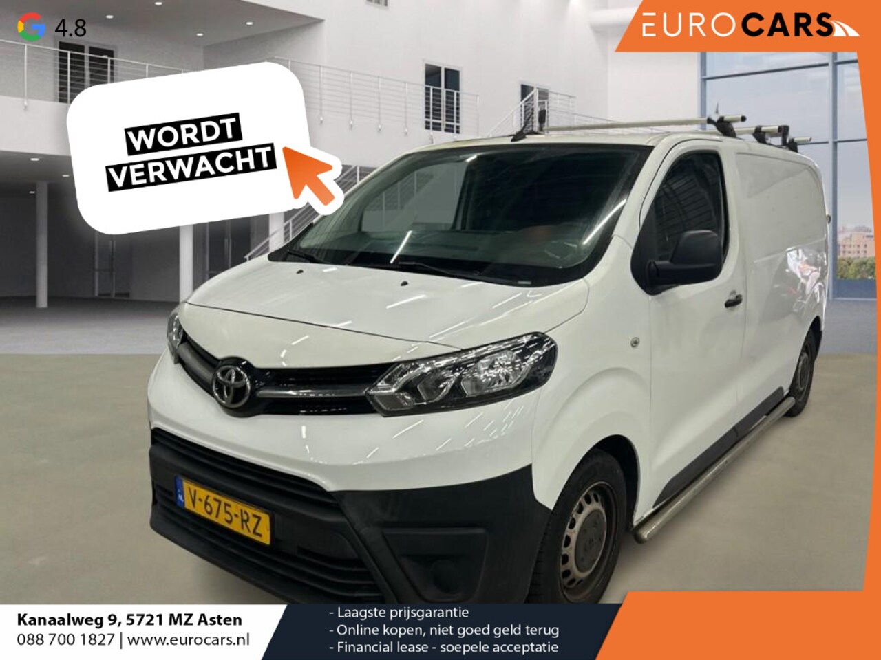 Toyota ProAce - 1.6 95pk Cool Comfort L2 Airco Cruise control Trekhaak Euro6 Parkeersensoren 3-zits Siderb - AutoWereld.nl