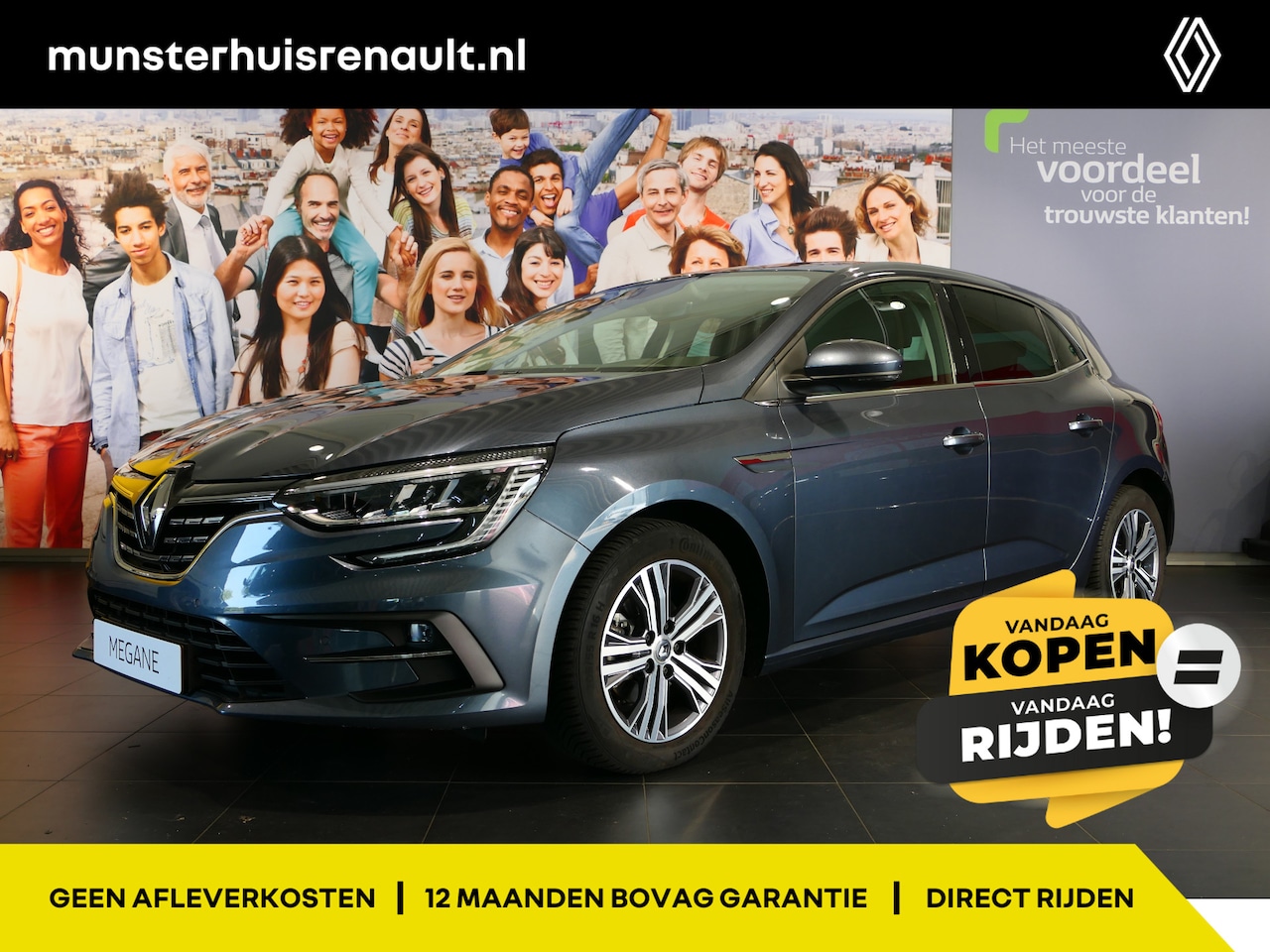 Renault Mégane - 1.3 TCe Intens * VANDAAG KOPEN = VANDAAG RIJDEN * - AUTOMAAT! Sensoren v+a, Cruise - AutoWereld.nl