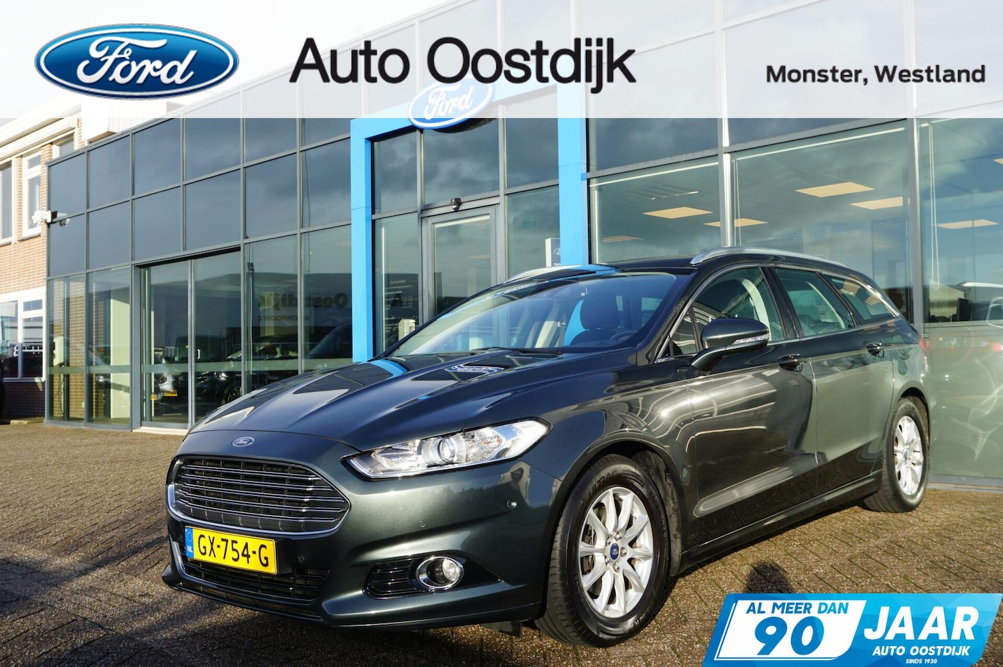 Ford Mondeo Wagon - 1.5 Titanium 160PK Distributieriem is Verv. Trekhaak Cruise Navi Climate Voorruitverwarmin - AutoWereld.nl