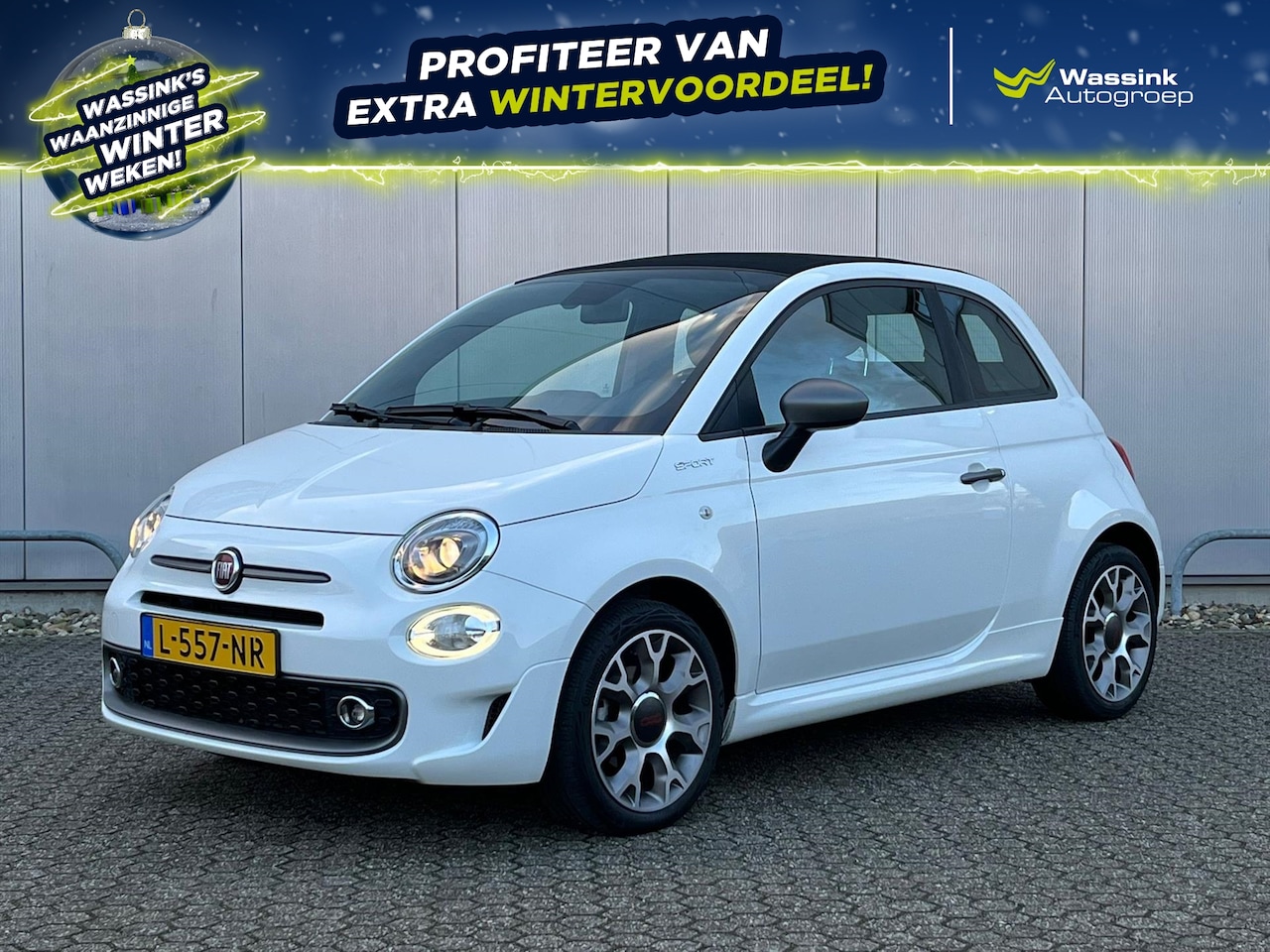 Fiat 500 C - 1.0 70pk Hybrid Sport | Climate Control | Cruise Control | Parkeersensoren achter - AutoWereld.nl