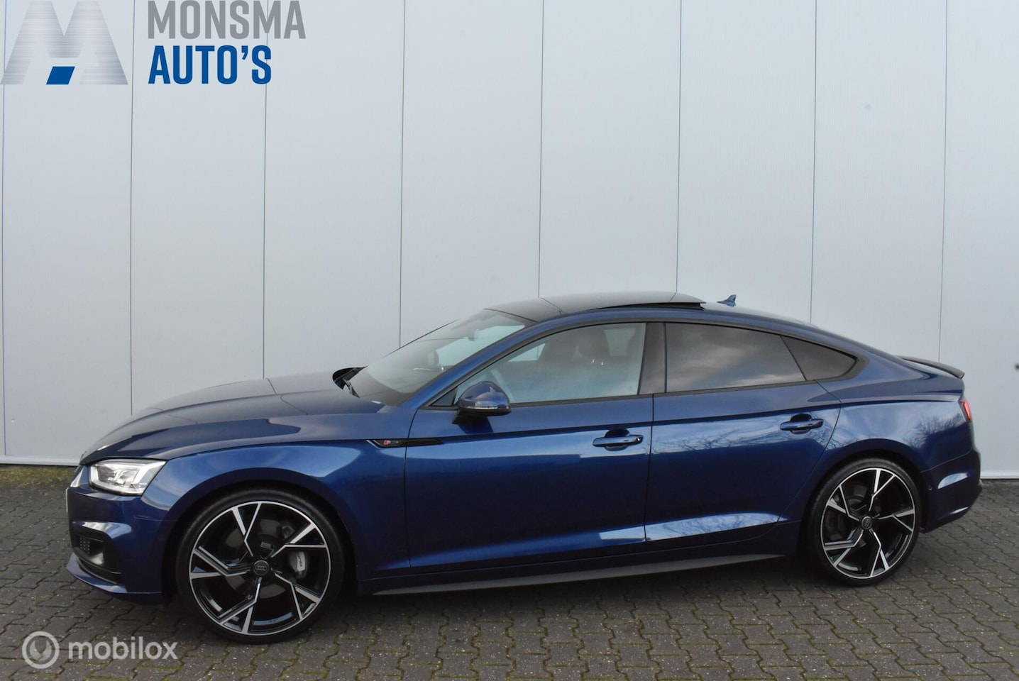 Audi A5 Sportback - 2.0 TFSI MHEV quattro Scubablau S-Line Pano ACC B&O HUD 360°Camera Virtual Keyless 20" LMV - AutoWereld.nl