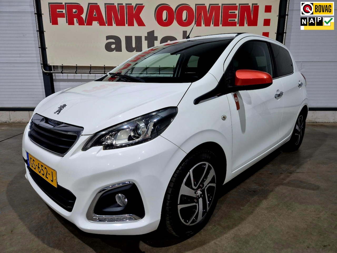 Peugeot 108 - 1.2 Puretech 82PK Roland Garros + NAP|Dealer OH|Cabrio top|Keyless|Camera|Climate control| - AutoWereld.nl