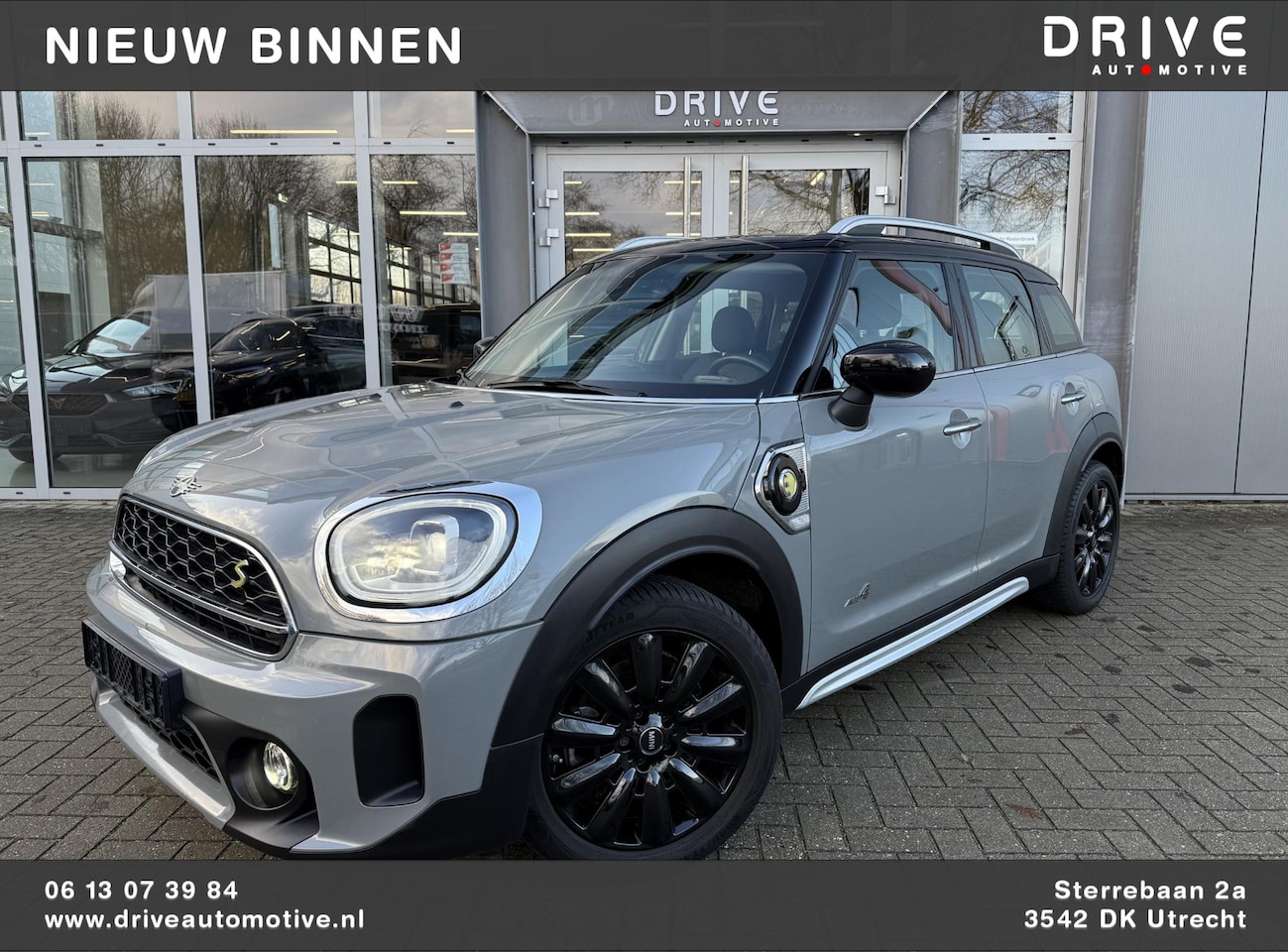 MINI Countryman - Mini 2.0 Cooper S E ALL4 |NAV|Carplay|CAM|PDC|Stoel-Stuur Verw|MoonwalkGrey| - AutoWereld.nl