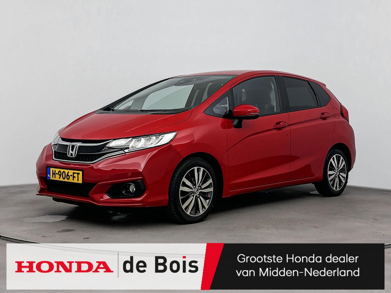 Honda Jazz - 1.3 i-VTEC Elegance | Lage km-stand! | Navigatie | Camera | Stoelverwarming | Parkeersenso - AutoWereld.nl