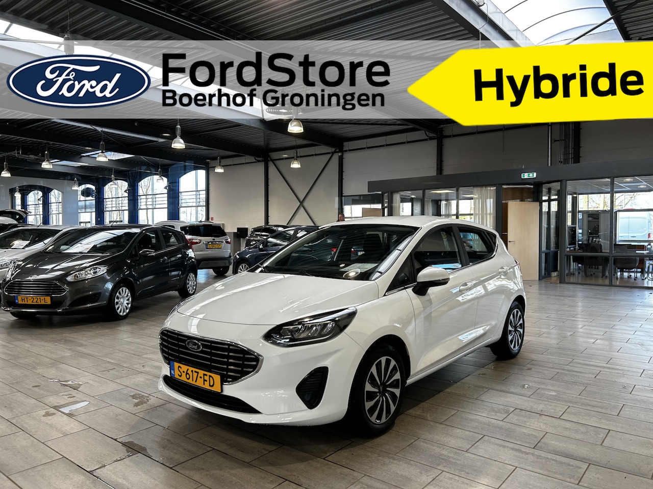 Ford Fiesta - EcoBoost Hybrid 125 pk Titanium | 4 seiz. banden | LED | Clima | Cruise | Apple Carplay/An - AutoWereld.nl