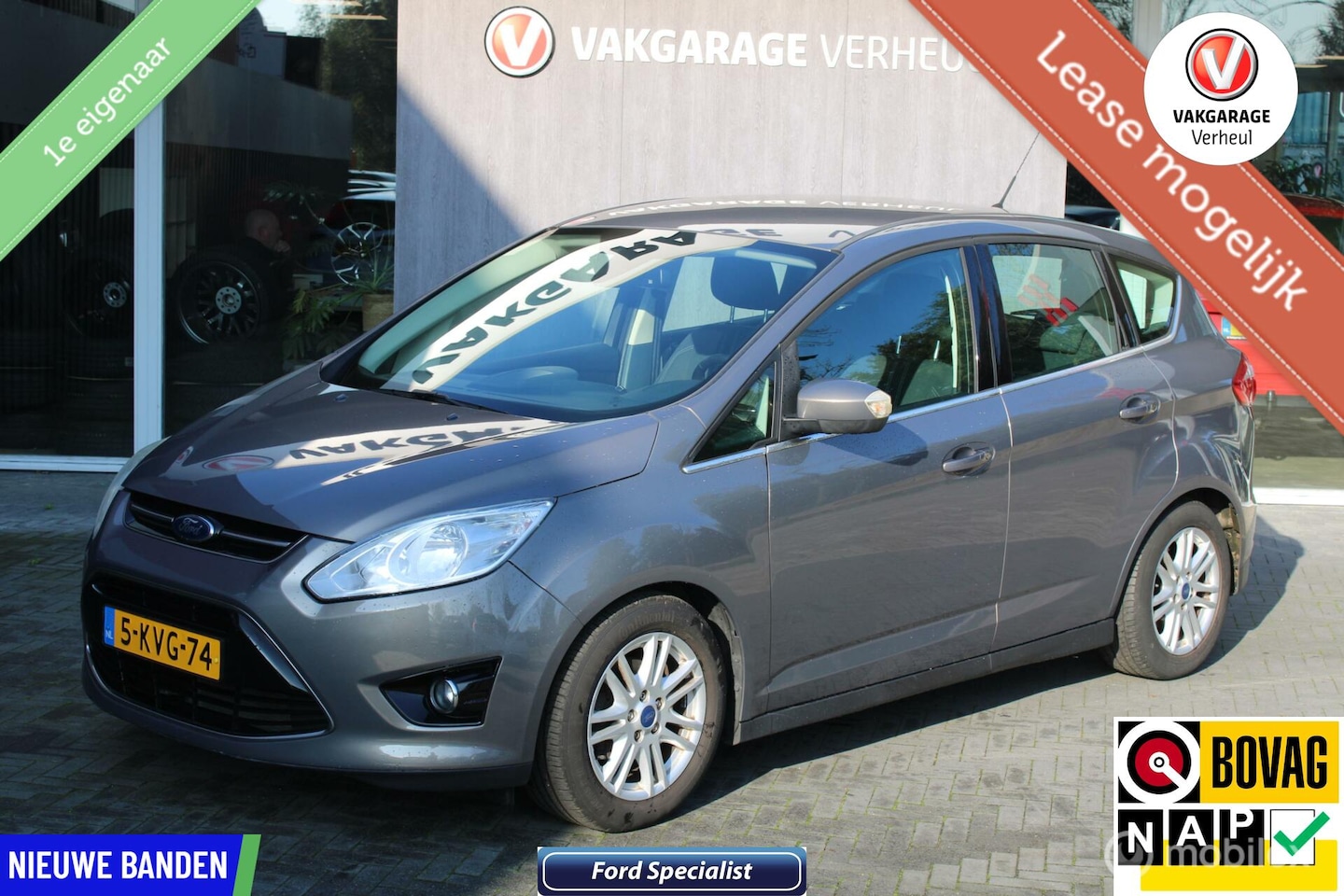 Ford C-Max - 1.0 Titanium|125Pk|Trekhaak|Navi|Boekjes|Nap - AutoWereld.nl