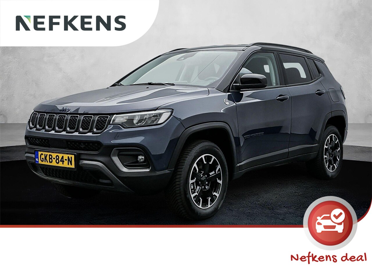 Jeep Compass - SUV Hybrid Electric Trailhawk 240 pk Automaat | Navigatie | Achteruitrijcamera | Parkeerse - AutoWereld.nl