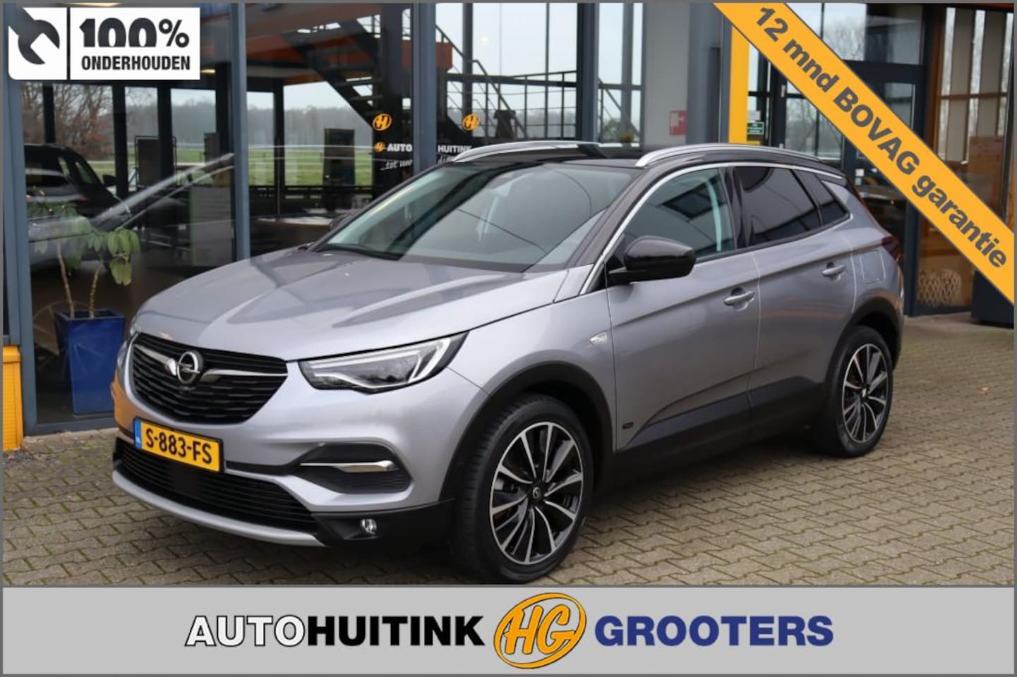 Opel Grandland X - 1.6 Turbo Hybrid PHEV Ultimate - camera Navi - Apple/Android - AutoWereld.nl