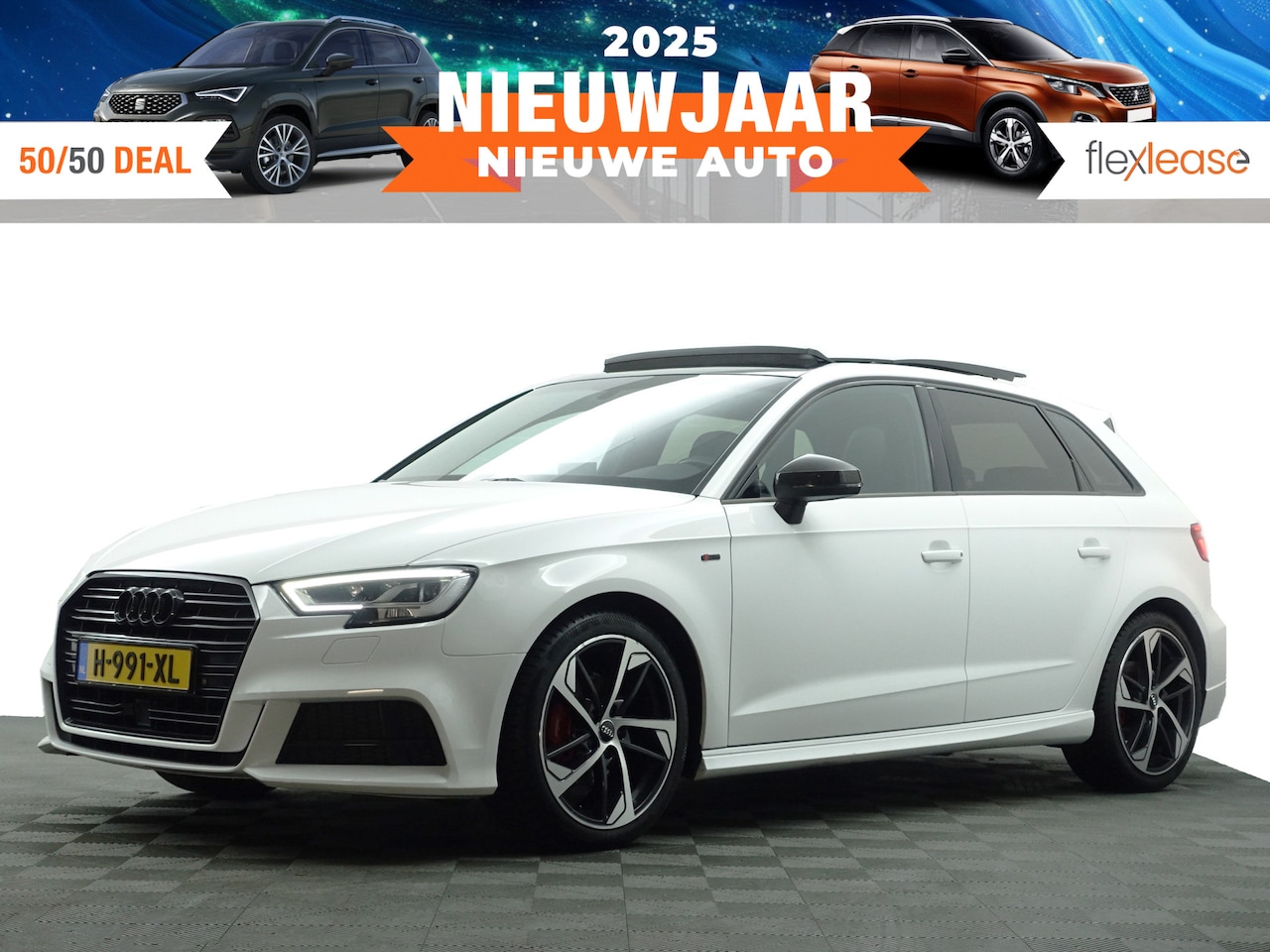 Audi A3 Sportback - 35 TFSI S Black Optic Aut- Panodak, Bang Olufsen, Carbon, Virtual cockpit, Xenon Led, Ada - AutoWereld.nl