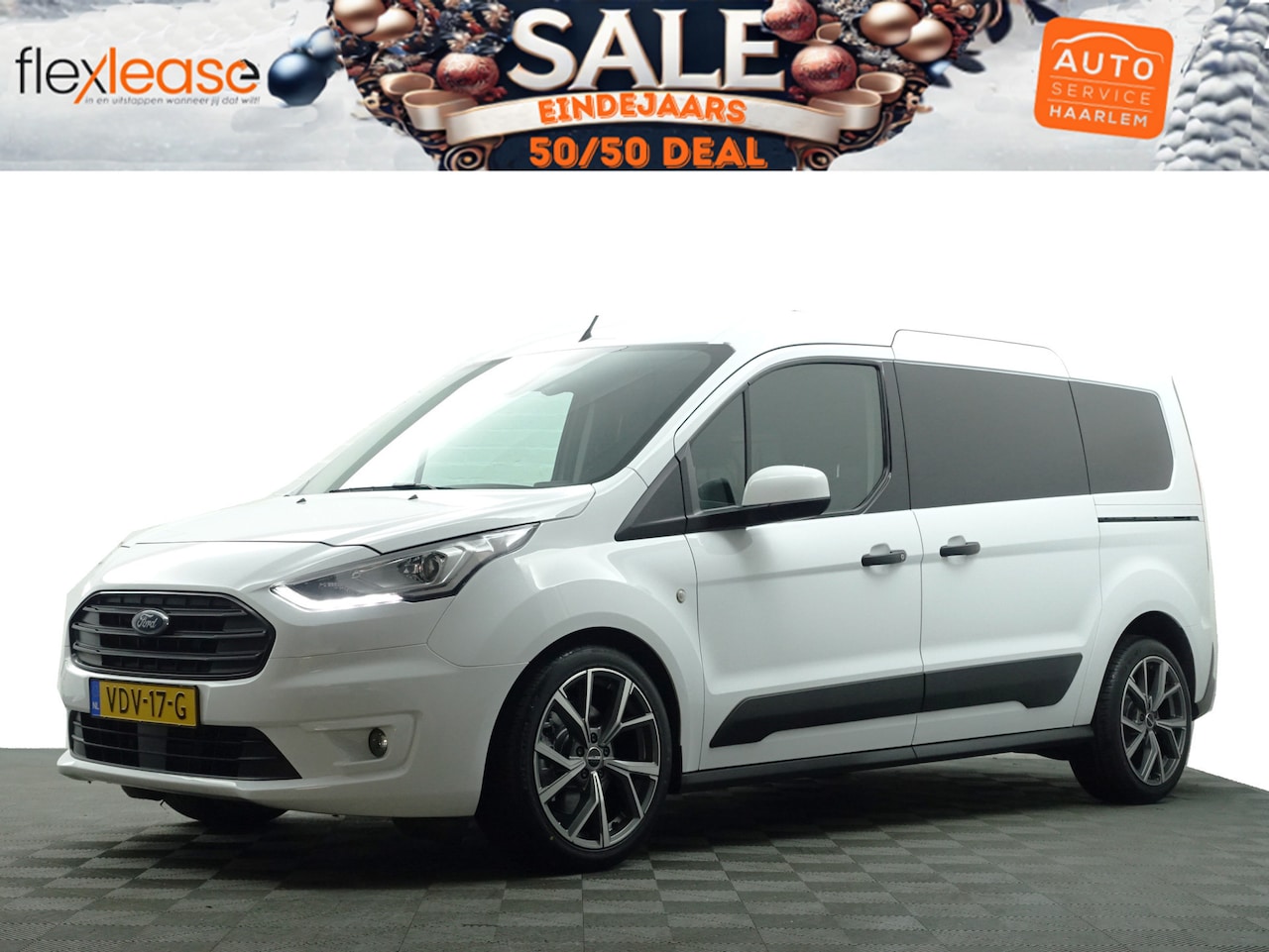 Ford Transit Connect - 1.5 EcoBlue Euro 6 L2 Sportline Aut- 2x Schuifdeur, Xenon Led, Navi, CarPlay, Clima, Cruis - AutoWereld.nl