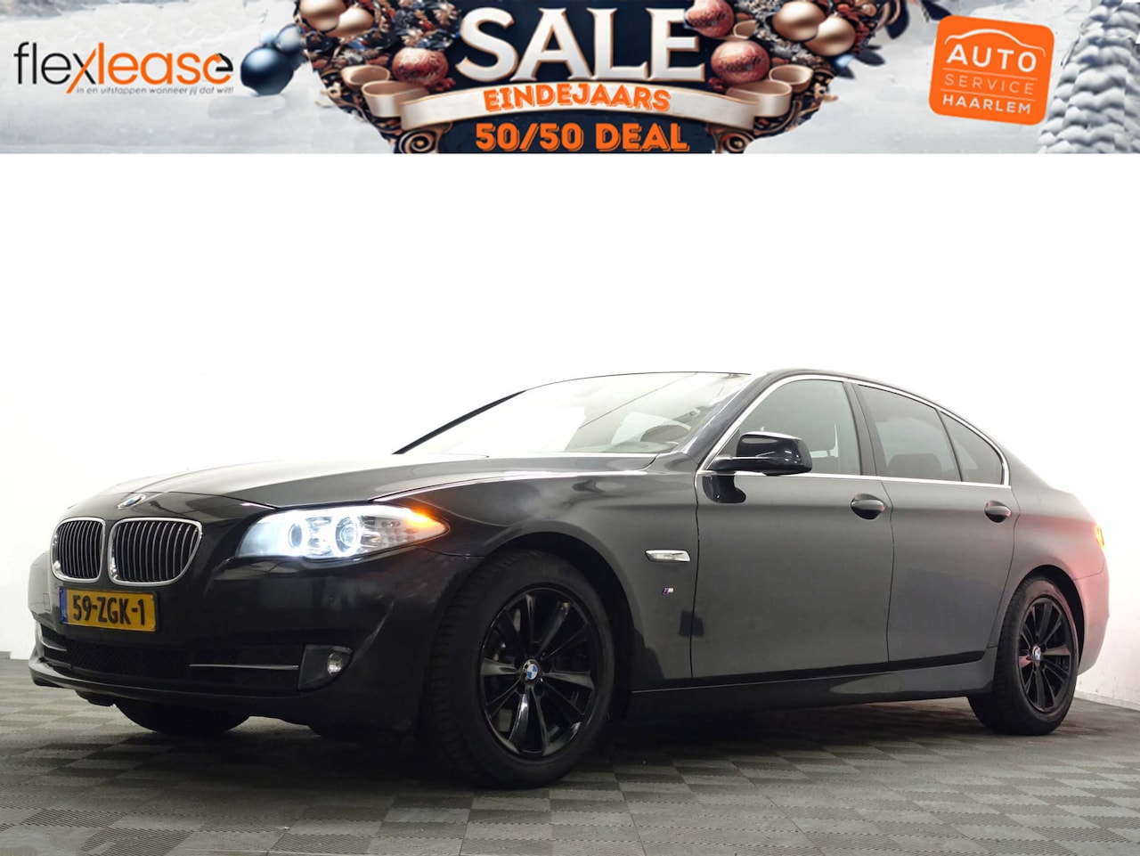 BMW 5-serie - 528i M Sport High Exe Aut- Sport Leder, Xenon Led, Park Assist, Navi, Clima - AutoWereld.nl