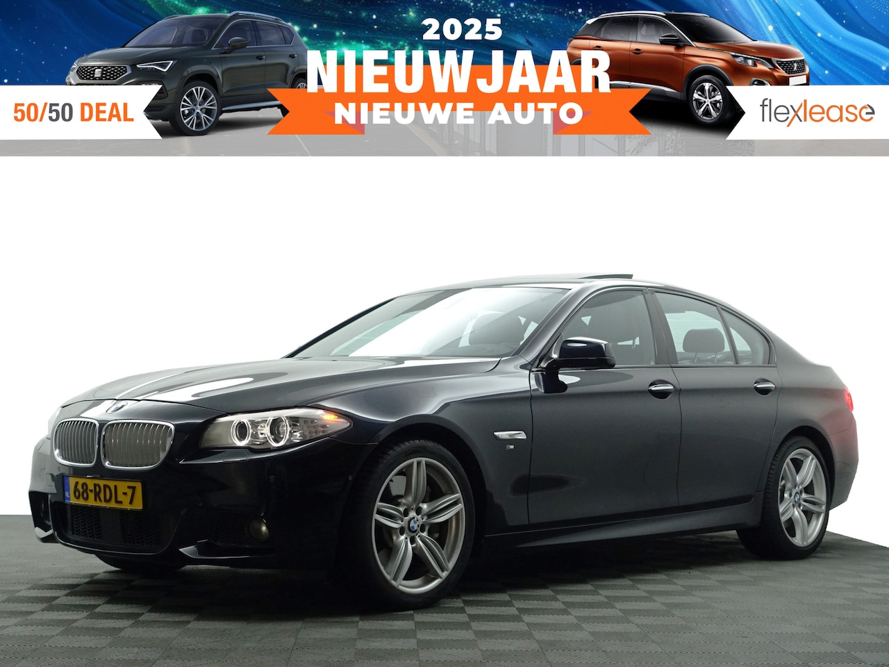 BMW 5-serie - 550xi M Sport Aut- Dealer Onderhouden, Soft Close, Schuifdak, Head Up, Memory, Xenon Led, - AutoWereld.nl